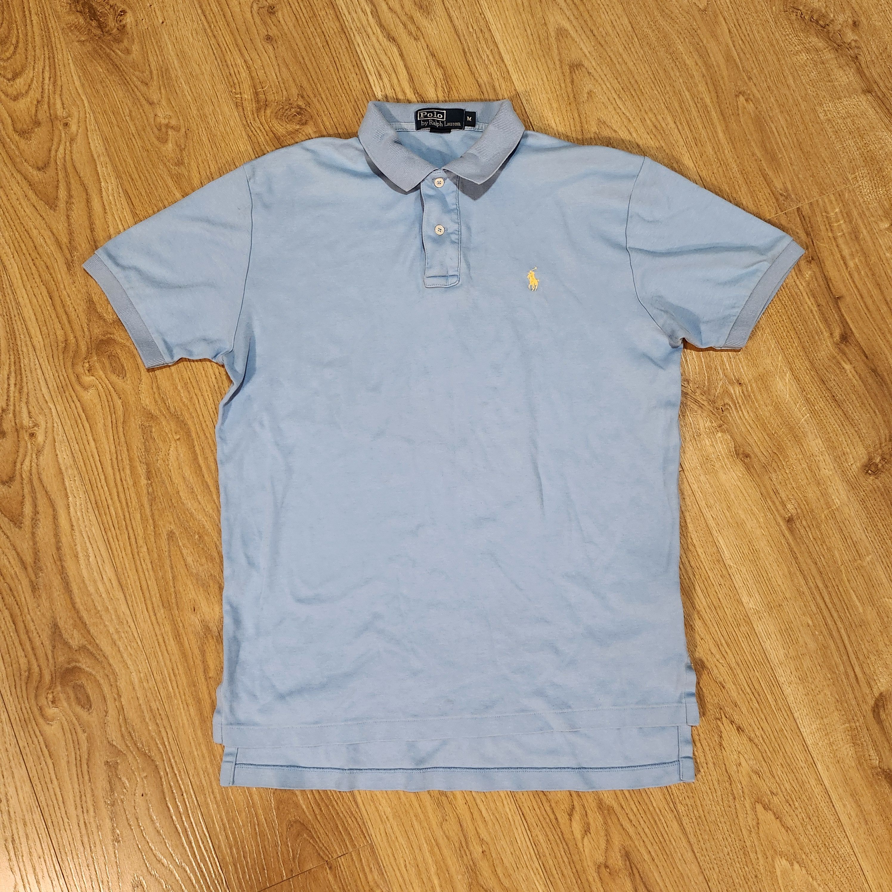 Polo Ralph Lauren × Ralph Lauren Vintage Blue Polo Ralph Lauren with Yellow Logo Size US M / EU 48-50 / 2 - 1 Thumbnail