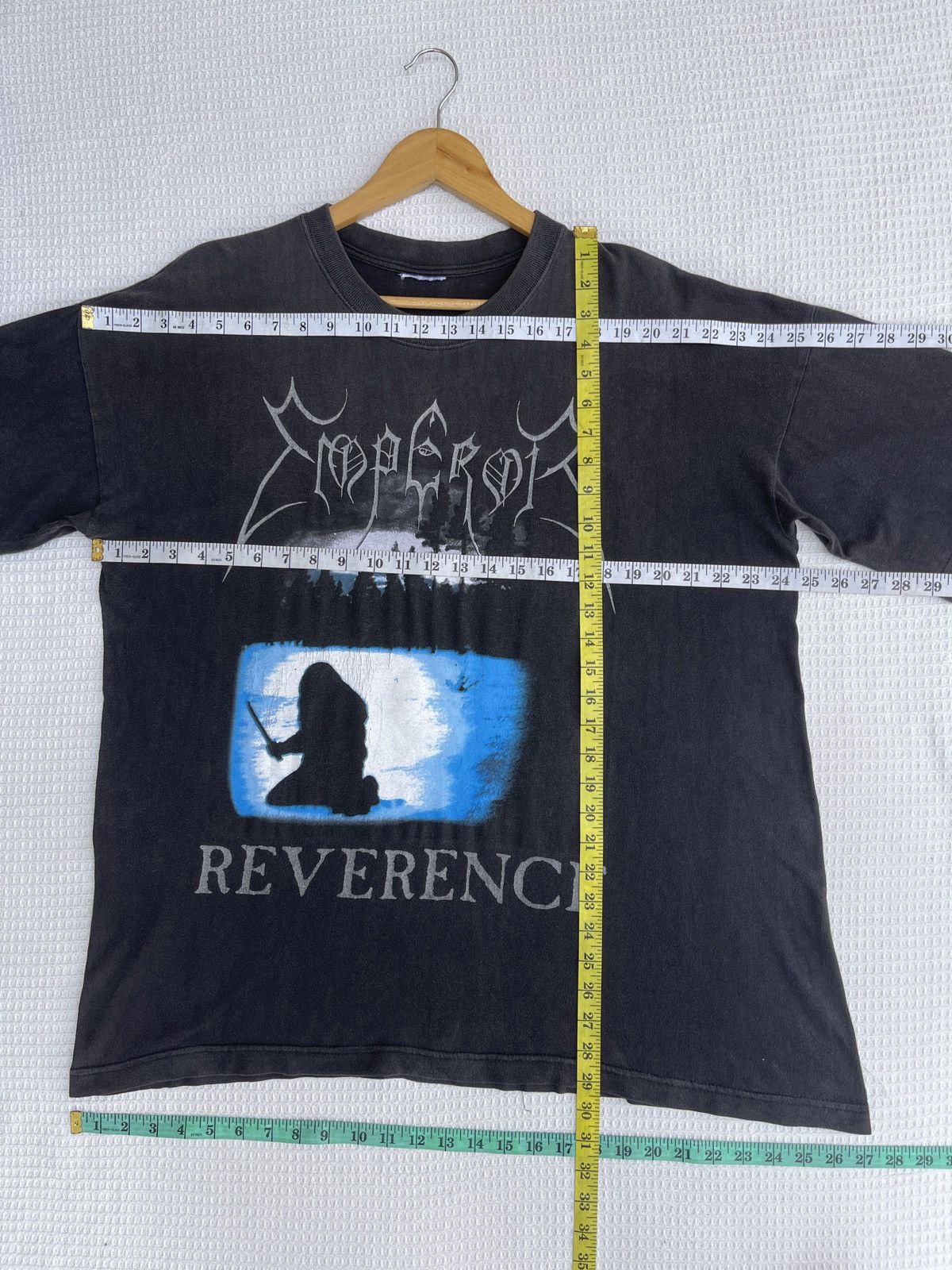 Band Tees SUN FADED🔥Vtg 90s Emperor Reverence Metal Band Tee Size US XL / EU 56 / 4 - 13 Thumbnail