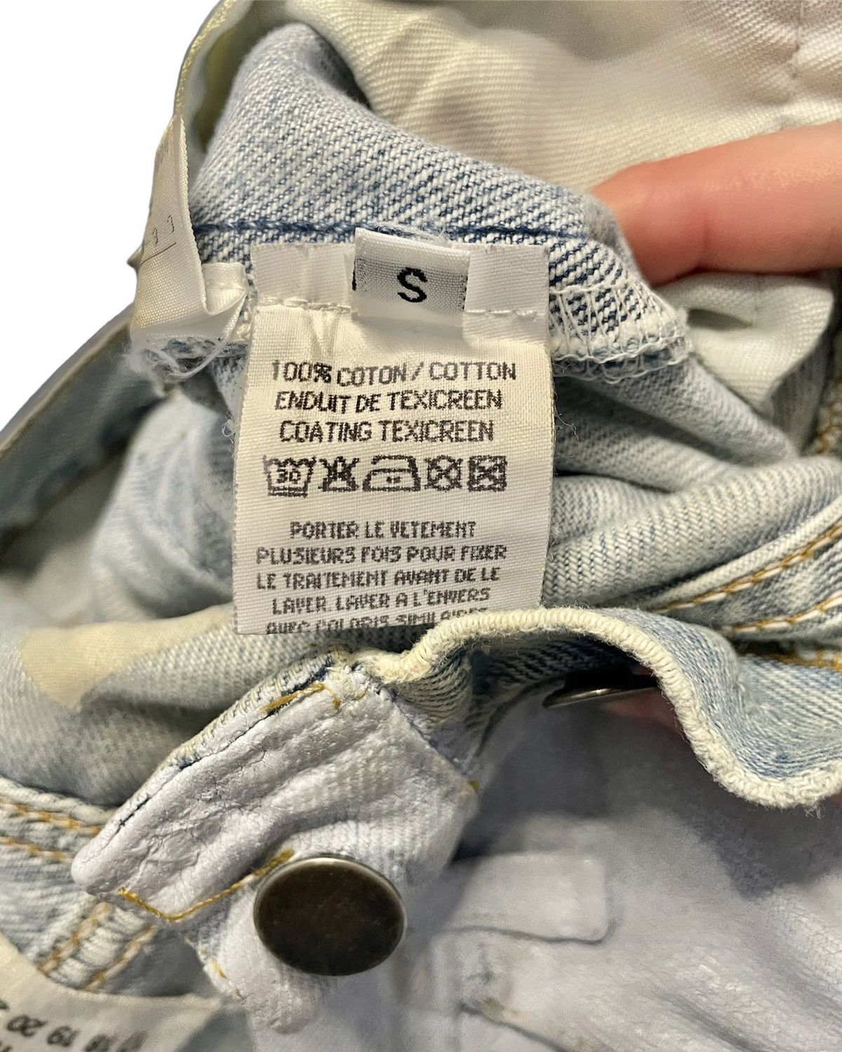 Maison Margiela × Vintage Artisanal Painted White Jeans (SS99) Size 27" / US 4 / IT 40 - 8 Thumbnail