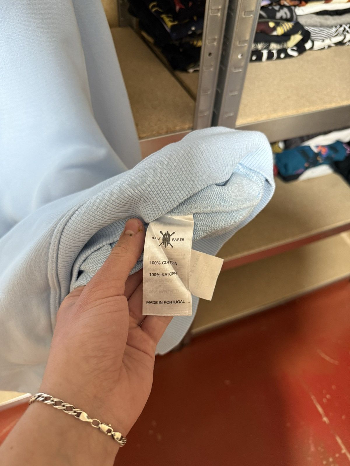 Daily Paper Rare Luxury Daily Paper Creative Blue Hoodie Y2K Hype CW24 Size US XL / EU 56 / 4 - 8 Thumbnail