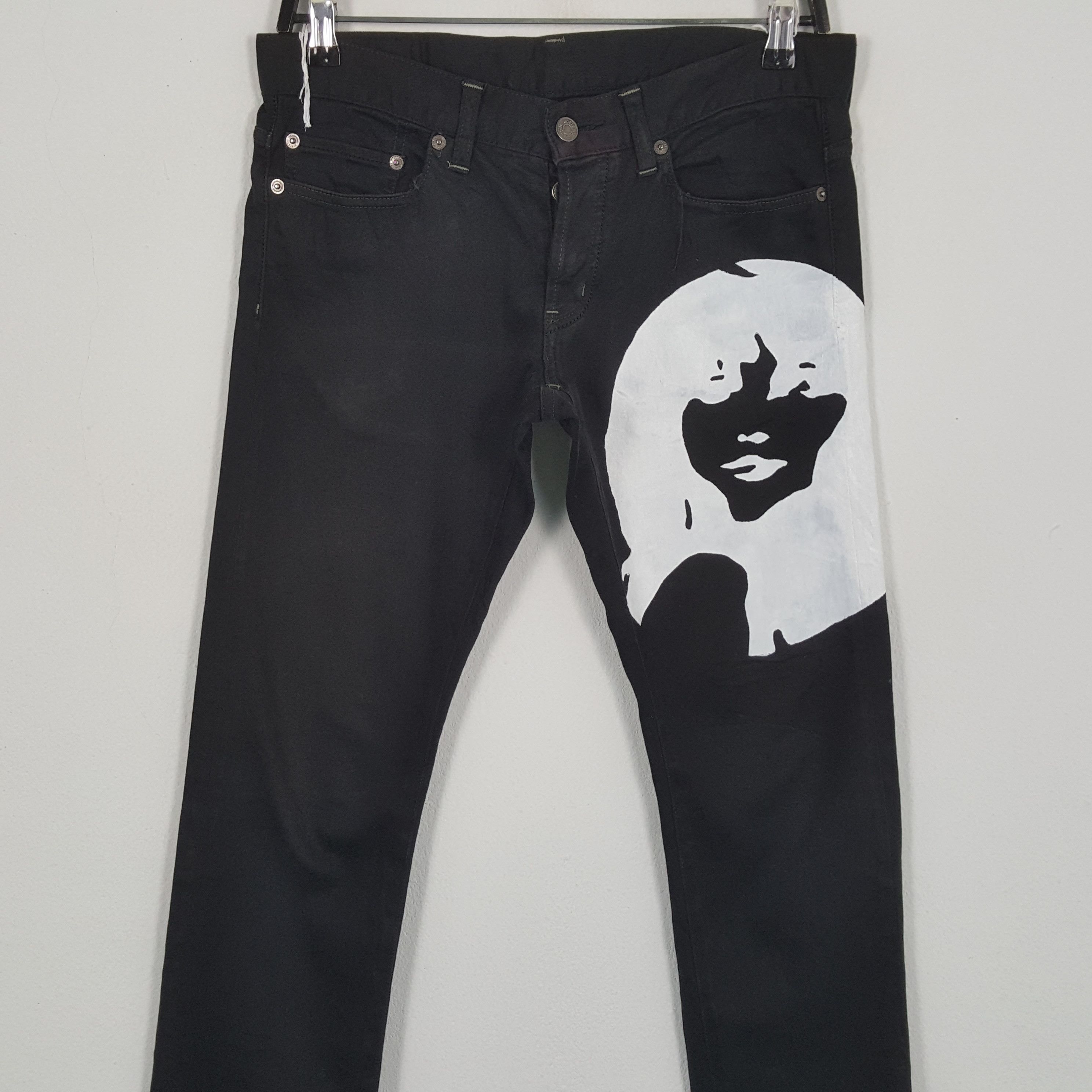 Hysteric Glamour × Japanese Brand × Vintage HYSTERIC GLAMOUR Japanese Brand Custom Art Jeans Size 31" - 2 Thumbnail