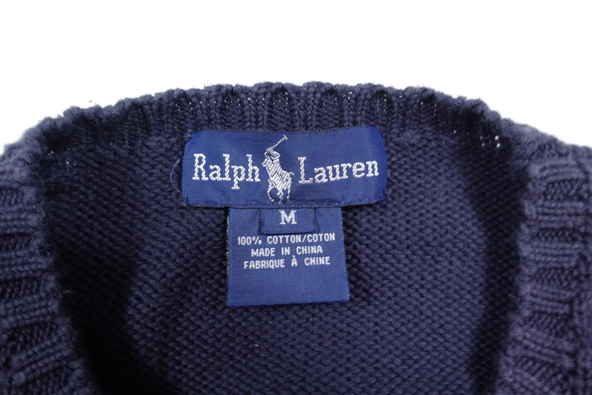 Polo Ralph Lauren Polo Ralph Lauren Sweater Golf Bag Flags Navy Vintage 90s M Size US M / EU 48-50 / 2 - 3 Thumbnail