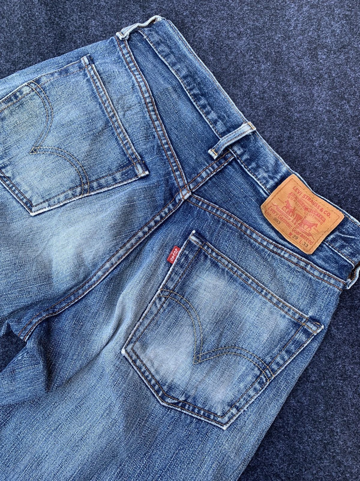 Levi's Distressed vintage Levi's 503 nice faded. (26) Size US 29 - 9 Thumbnail