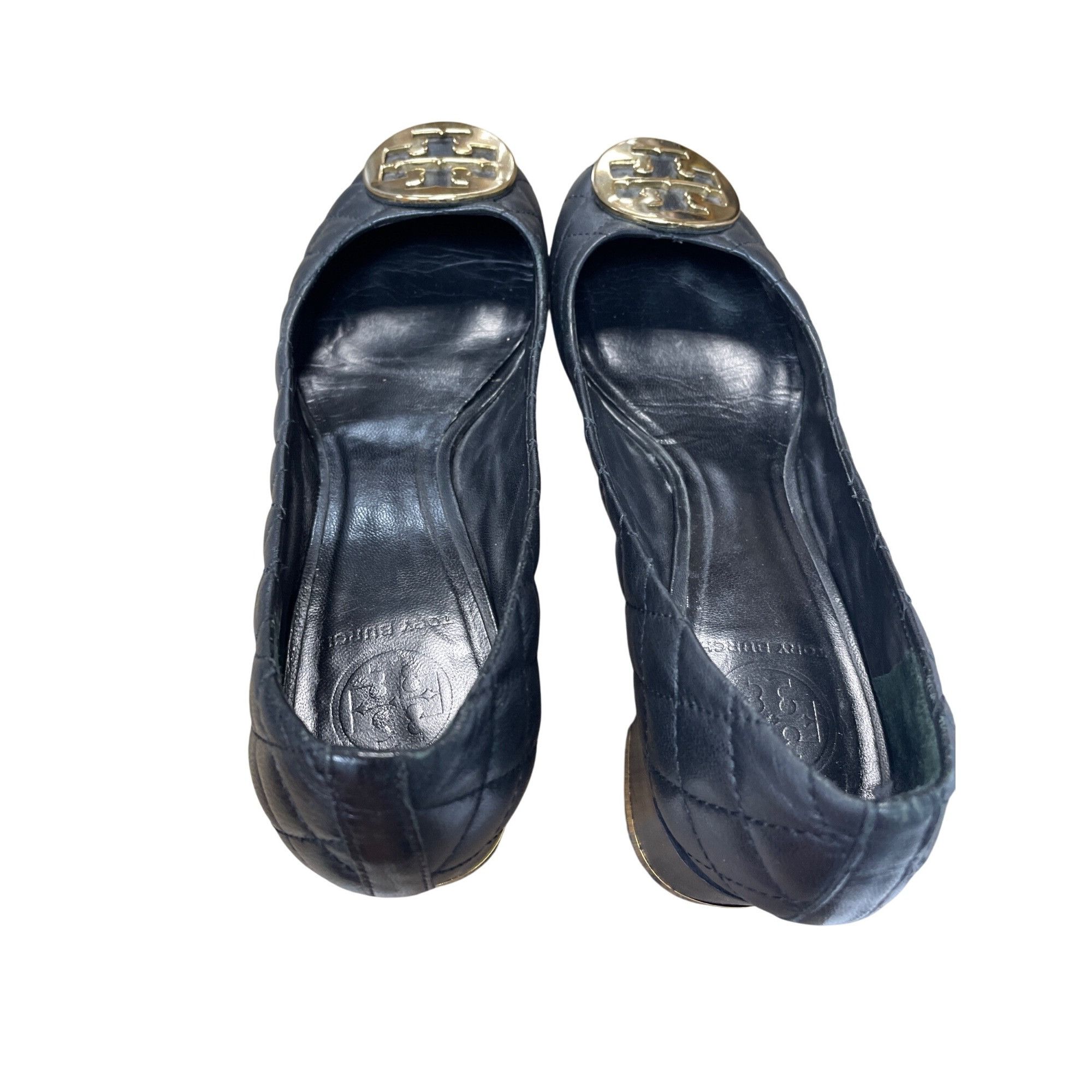 Tory Burch Tory Burch Womans Black Leather quilted 2.5" Slip on heels Size US 6 / IT 36 - 13 Thumbnail