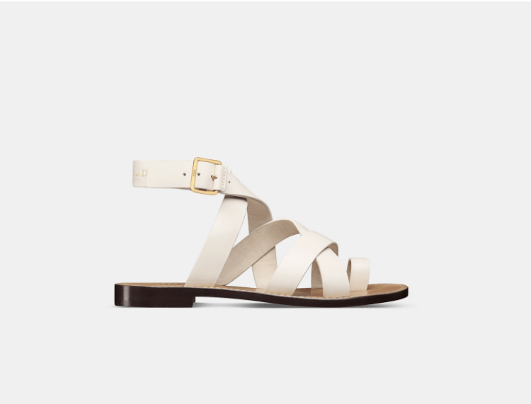 o1w1db10725 KCO024 Sun Toe-Ring Sandals in White