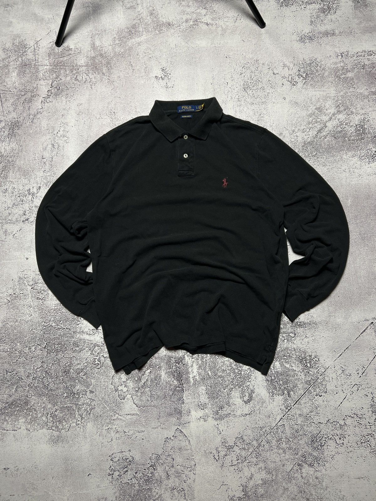 Pre-owned Polo Ralph Lauren X Vintage Polo Ralph Laurent Rugby In Black
