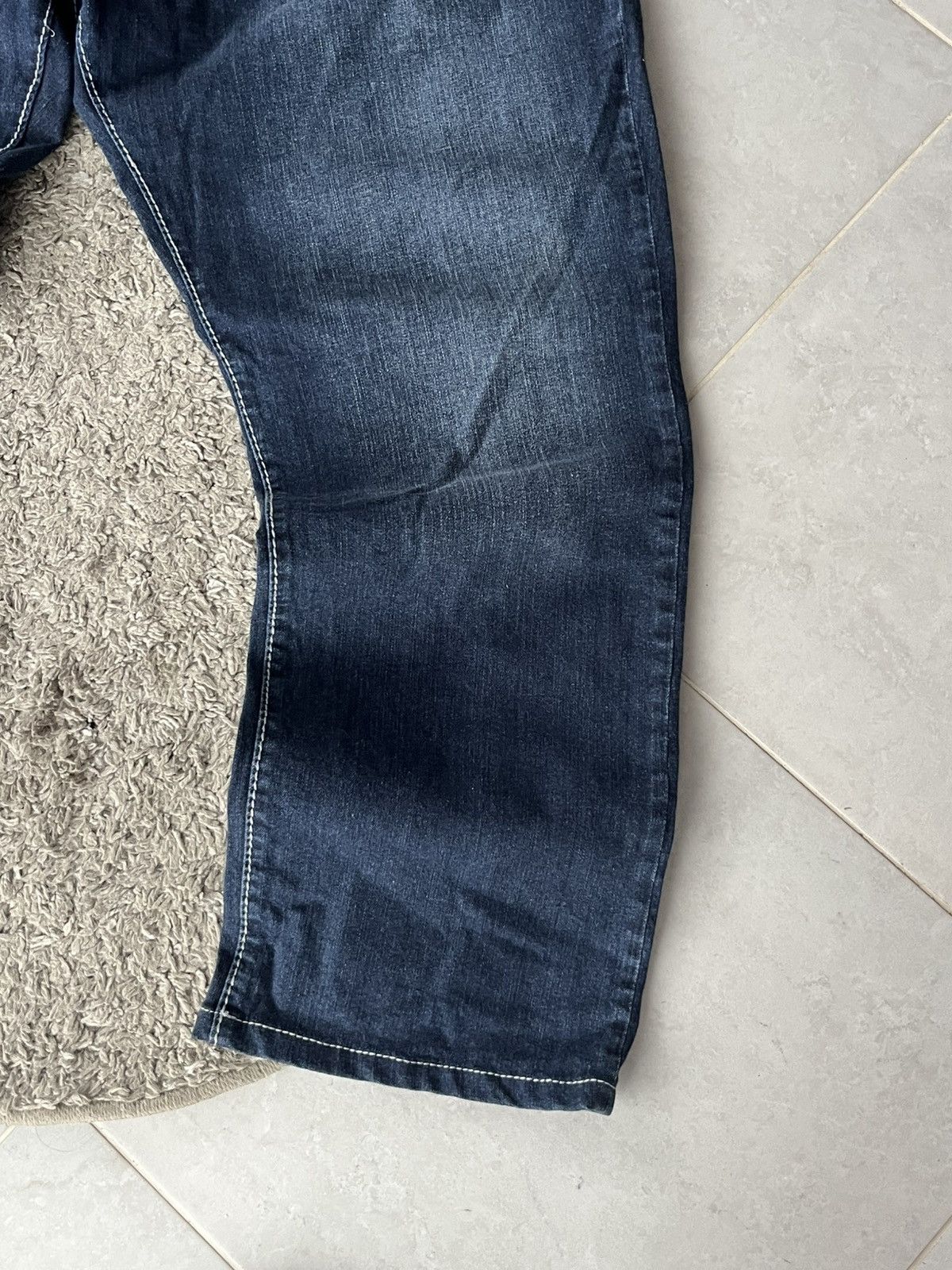 True Religion True Religion Dark Wash Straight Leg Jeans Red Stitching Size US 44 / EU 60 - 10 Thumbnail