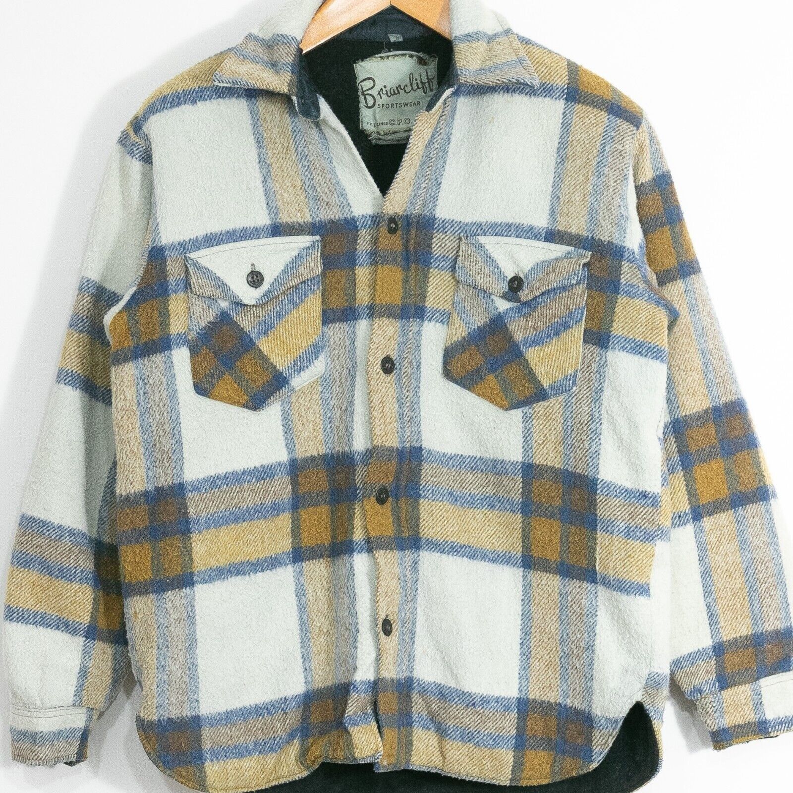 Vintage Vintage 70s Plaid Mackinaw Shirt Mens XL - Sherpa Lined Size US XL / EU 56 / 4 - 2 Thumbnail
