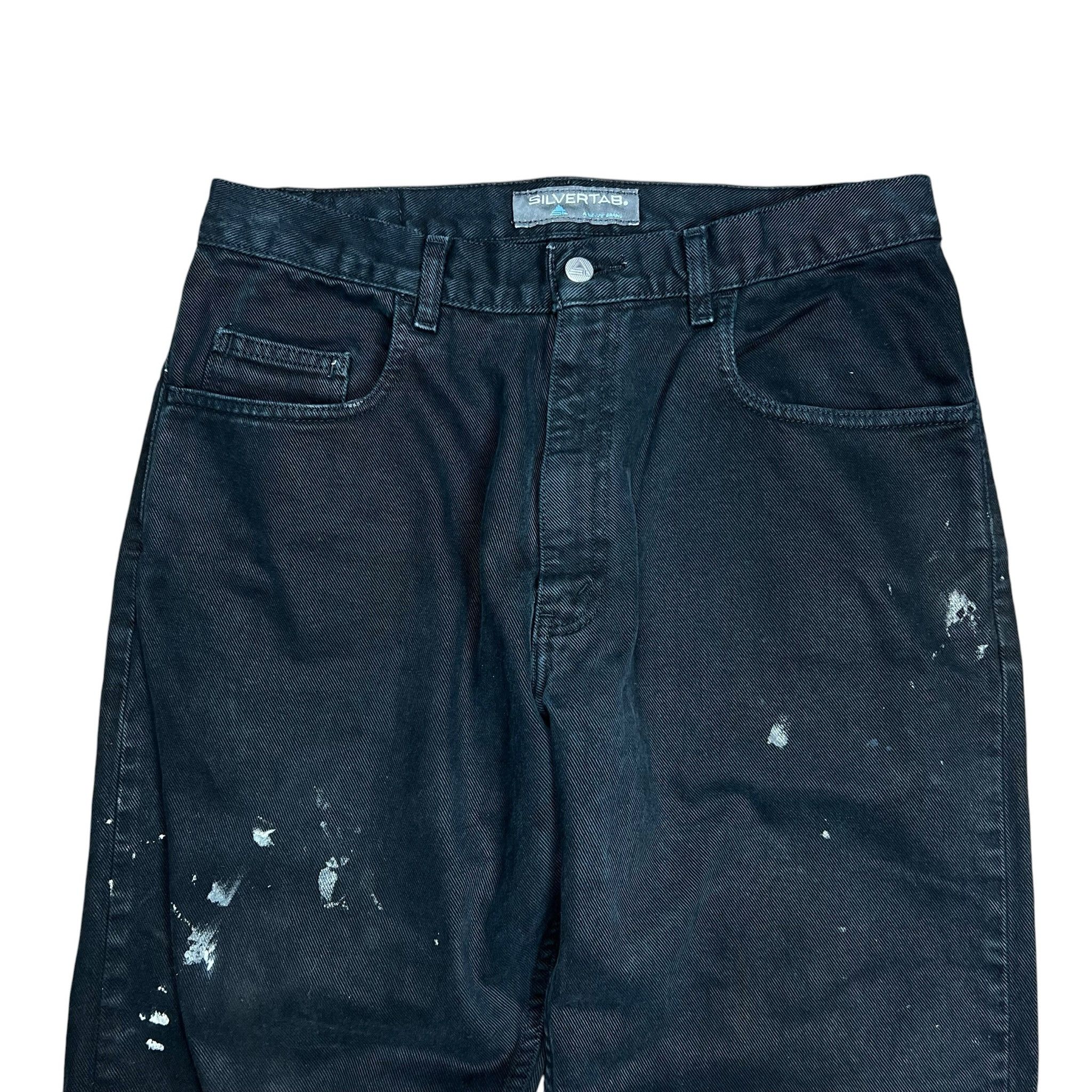 Levi's Vintage Levi’s SilverTab Black Paint Splattered Jeans - 34” Size US 34 / EU 50 - 3 Thumbnail