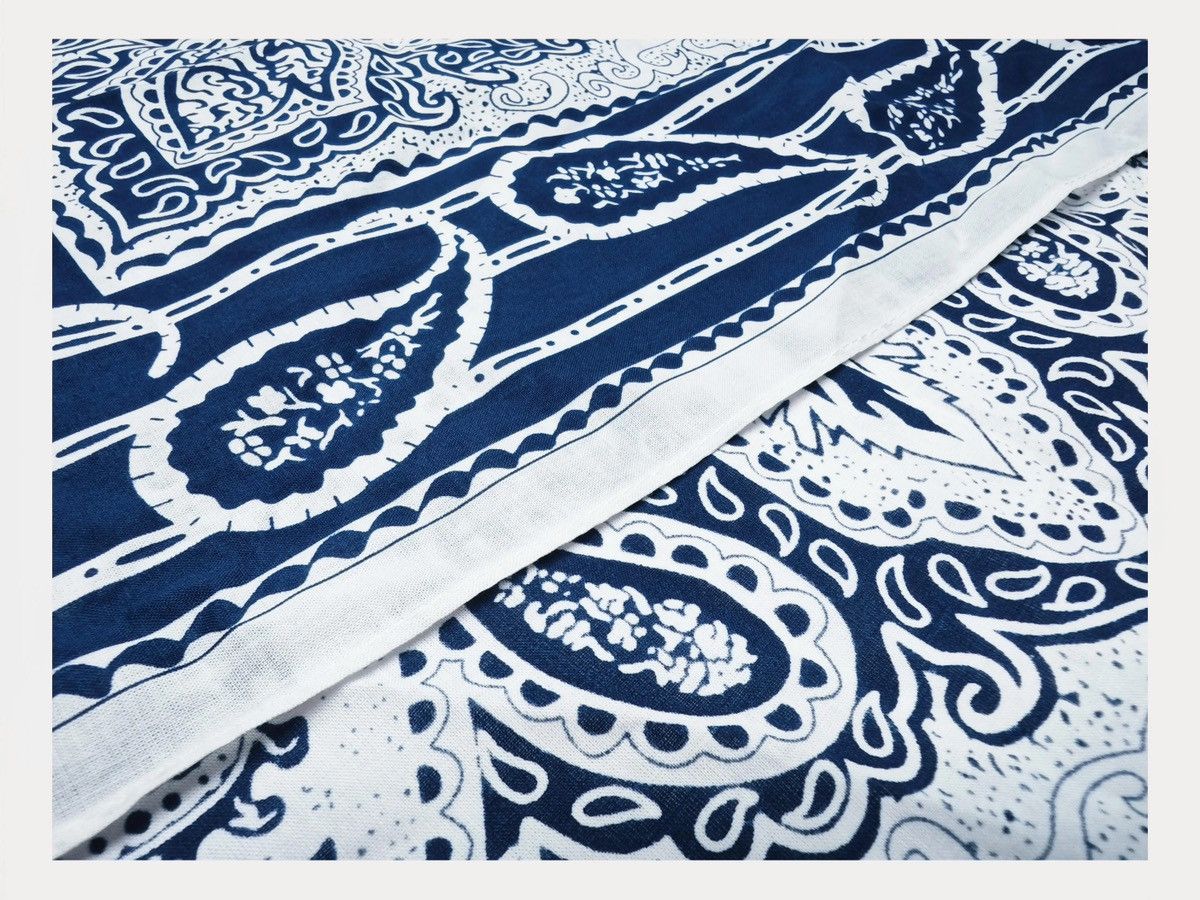 Polo Ralph Lauren INDIGO Printed Bandana COTTON Green Scarf handkerchief Size ONE SIZE - 14 Thumbnail