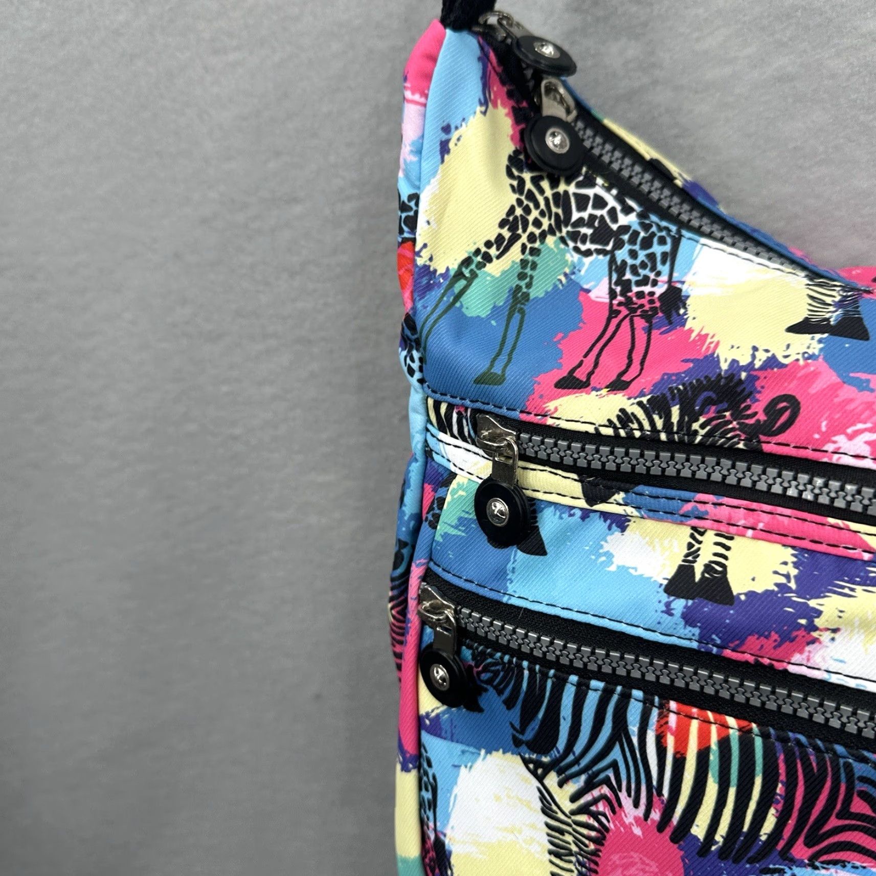 Vintage MHCNLL Crossbody Bag Purse Womens Travel RFID Blocking Blue Lightweight 90s Size ONE SIZE - 5 Thumbnail