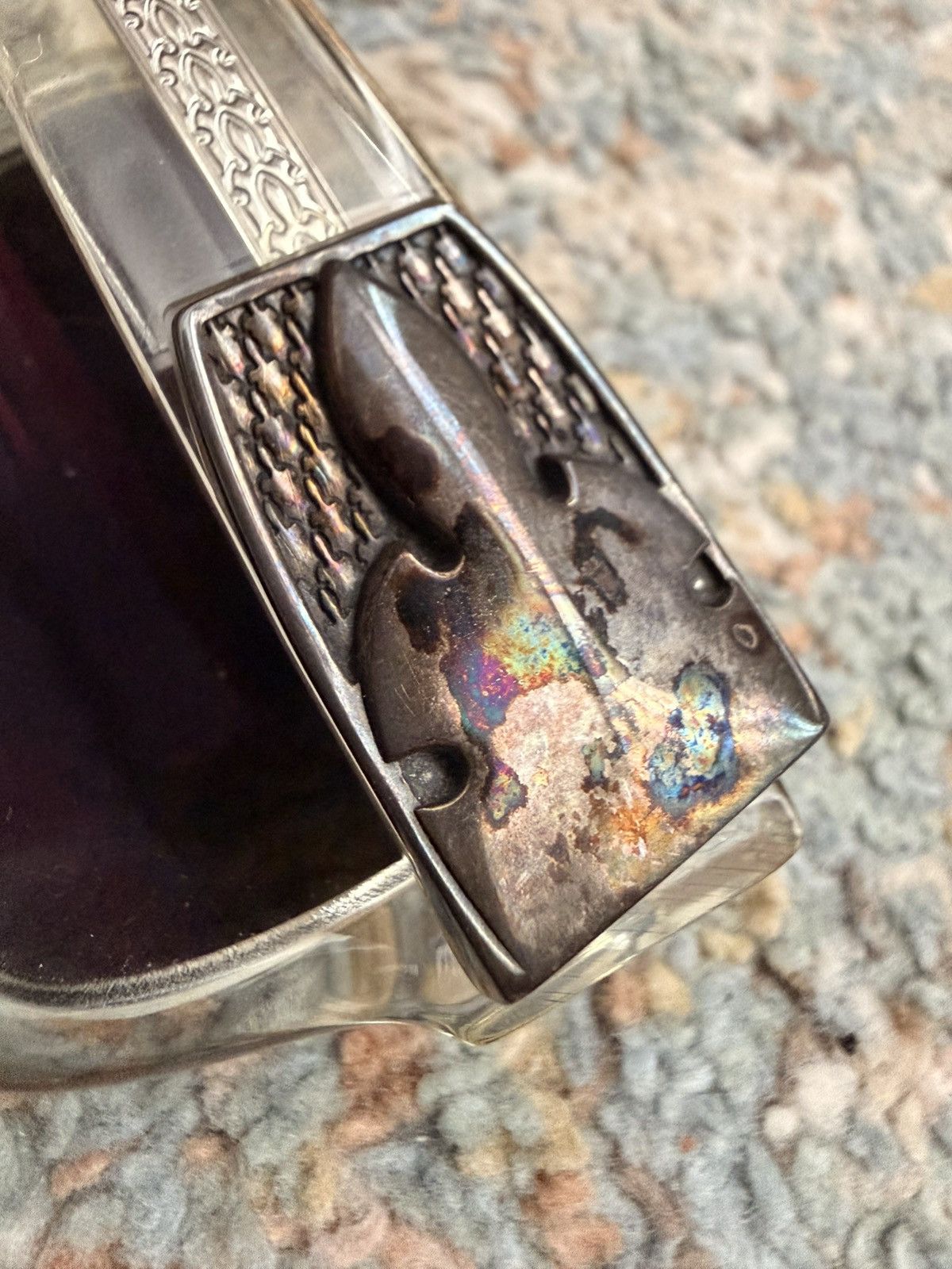 Chrome Hearts Chrome Hearts G-Money I Flerknee Rainbow Patina Sunglasses Size ONE SIZE - 10 Thumbnail