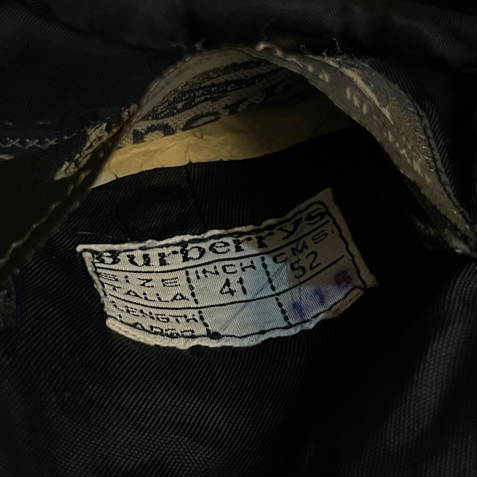 Burberry VINTAGE Burberry Trench Coat VIRGIN WOOL jacket BLUE navy Size US L / EU 52-54 / 3 - 10 Thumbnail