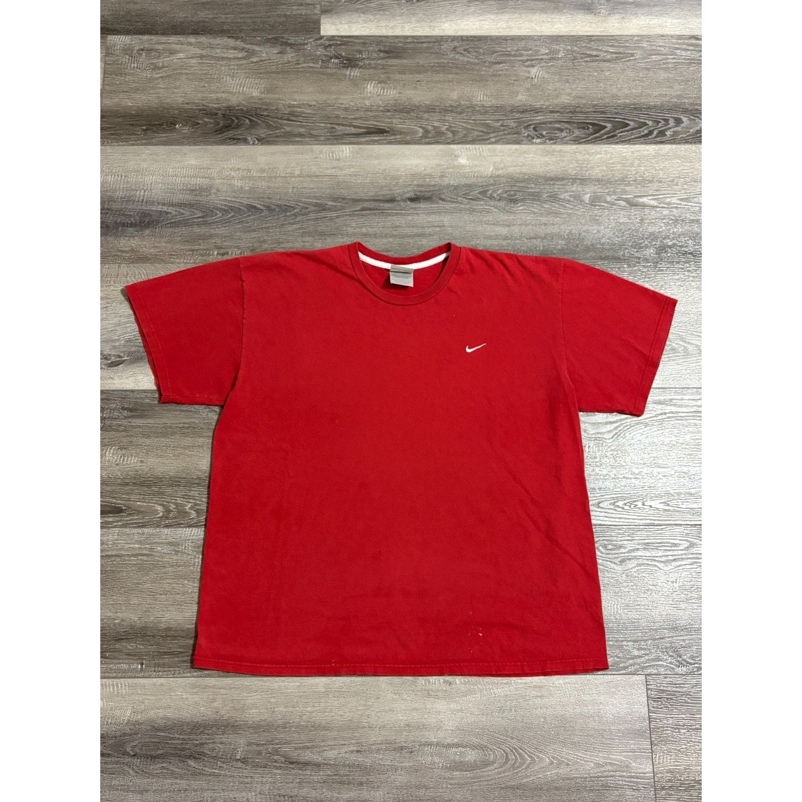 Nike Vintage Nike Swoosh Logo Silver Tag Red Shirt Y2K - Men’s XL Size US XL / EU 56 / 4 - 1 Thumbnail