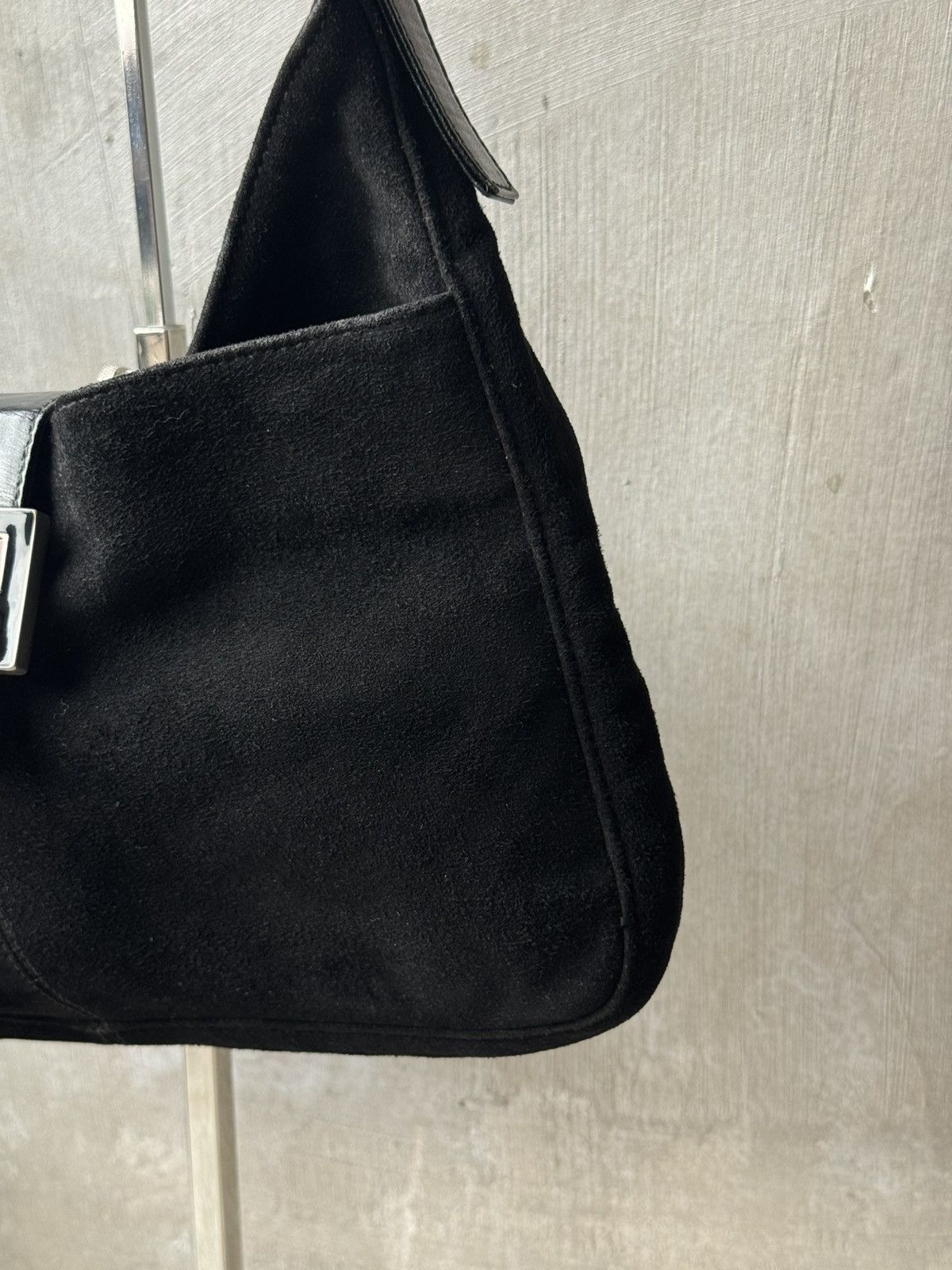 Fendi Fendi FF Buckle Suede Handbag Size ONE SIZE - 8 Thumbnail