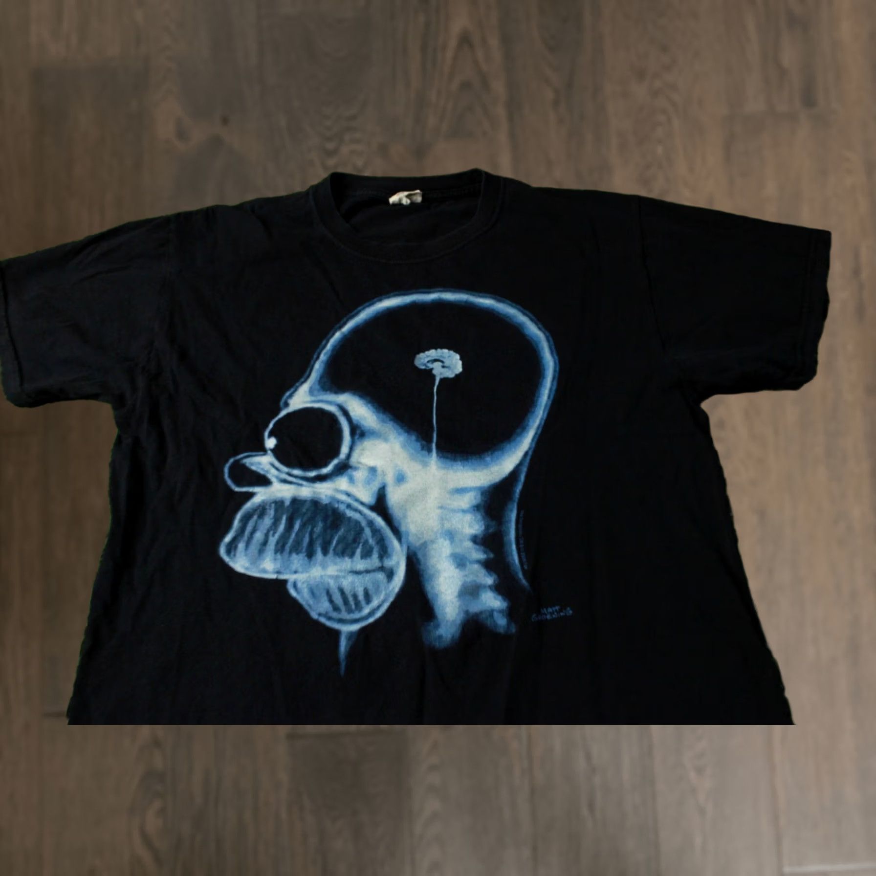 Jerzees Nike The Simpsons Homer 2009 Men Shirt Jersey T-Shirt Tee Jerzees M Black Shirt Men 2000s Comics Size US M / EU 48-50 / 2 - 1 Thumbnail