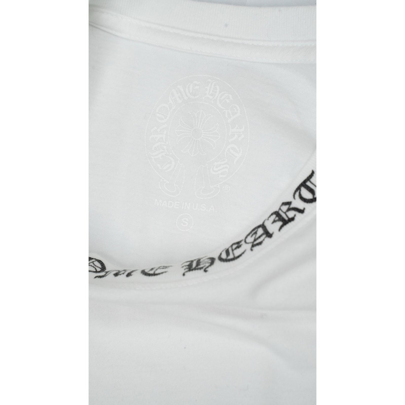 Chrome Hearts Neck Logo Long Sleeve 'White' Size US XL / EU 56 / 4 - 6 Thumbnail