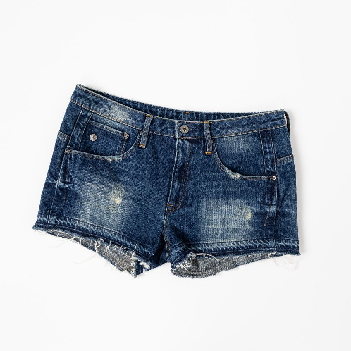 G-Star G-Star Raw Arc Boyfriend Womens Denim Shorts Blue Distressed Size 30" / US 8 / IT 44 - 3 Thumbnail