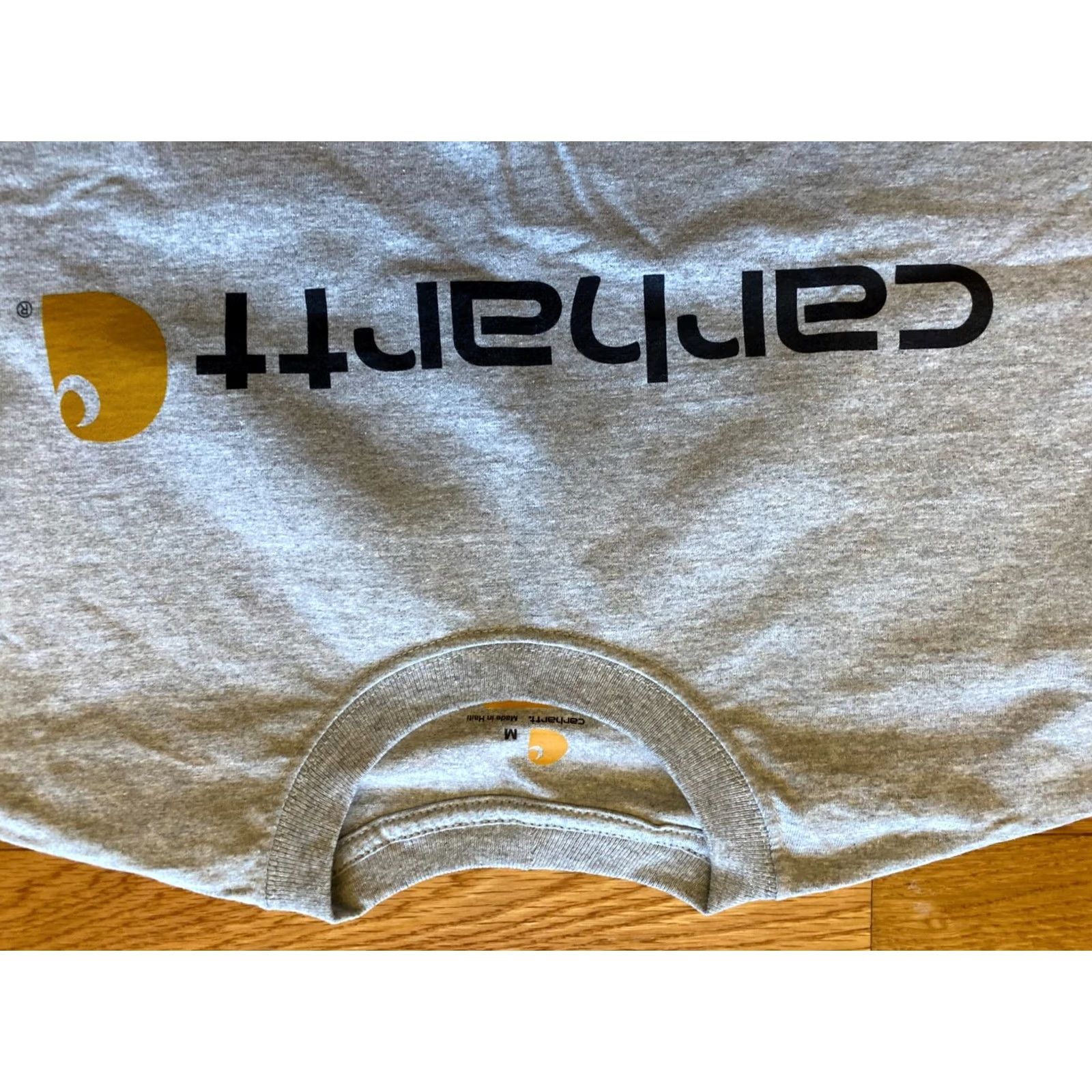 Carhartt Carhartt Mens T-Shirt Short Sleeve Logo Spellout Original Fit Gray Size US M / EU 48-50 / 2 - 3 Thumbnail
