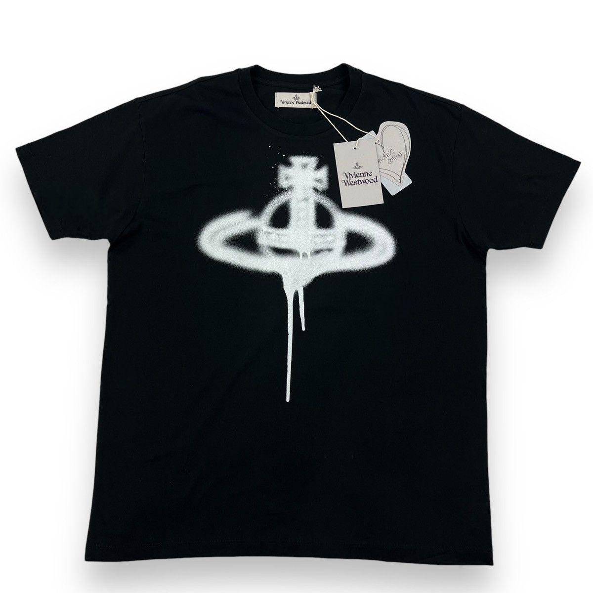Vivienne Westwood Vivienne Westwood Spray Orb Black T Shirt Size US S / EU 44-46 / 1 - 2 Thumbnail