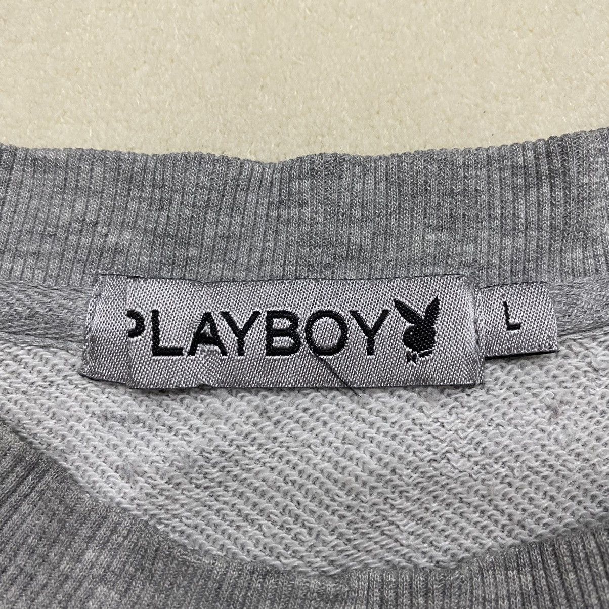 Playboy × Vintage Vintage Y2K Distressed PLAYBOY Big Logo Sweatshirt Size US M / EU 48-50 / 2 - 12 Thumbnail