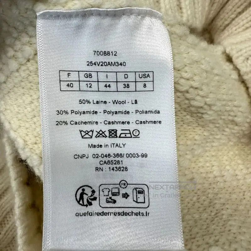Dior Dior Women's Knit Cardigan in Cream . Size L / US 10 / IT 46 - 8 Thumbnail