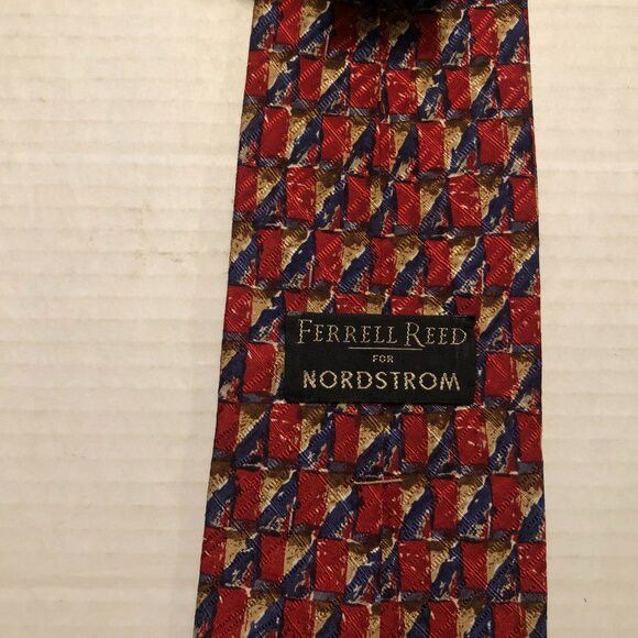 Other ferrell reed for NORDSTROM men's silk tie 3 3/4" X 57 1/2" Size ONE SIZE - 2 Thumbnail