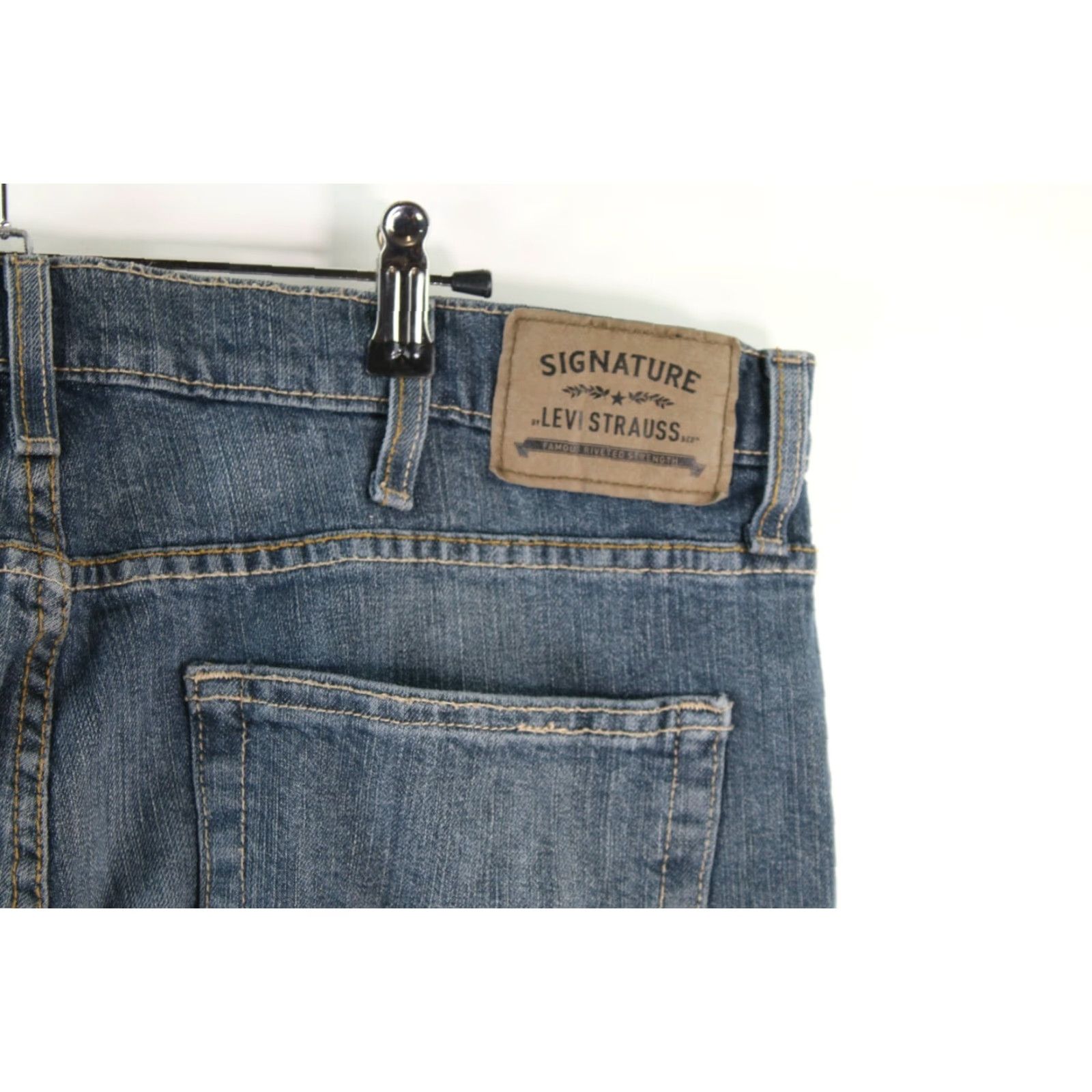 Levi's Levi's Men's Slim Fit Straight Leg Blue Denim Jeans 38X30 Size US 38 / EU 54 - 6 Thumbnail