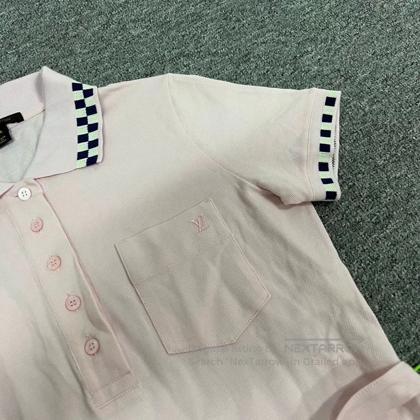 Louis Vuitton Louis Vuitton Pink Checkerboard Polo Dress. Size XS / US 0-2 / IT 36-38 - 3 Thumbnail