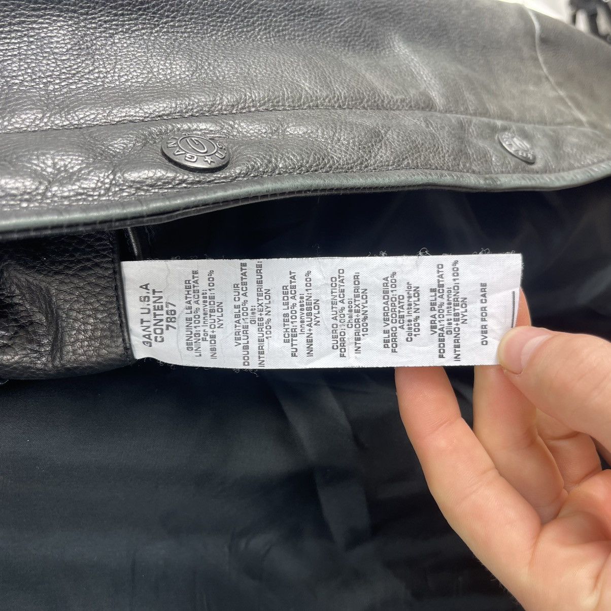 Gant Gant USA Leather Coat jacket 100% leather L Size US L / EU 52-54 / 3 - 10 Thumbnail