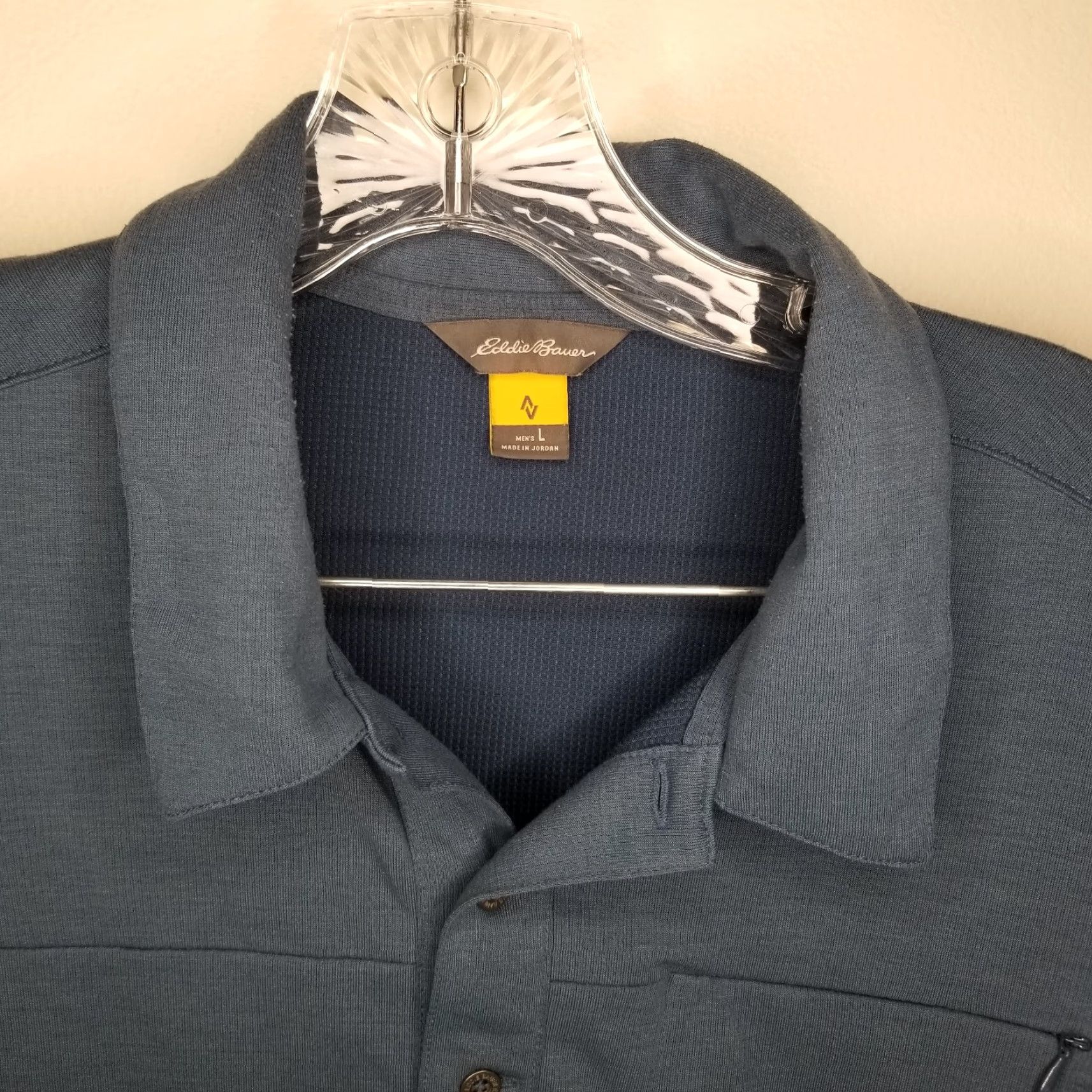 Eddie Bauer EDDIE BAUER Active Polo Shirt Mens Blue Short Sleeve Size L Size US L / EU 52-54 / 3 - 3 Thumbnail