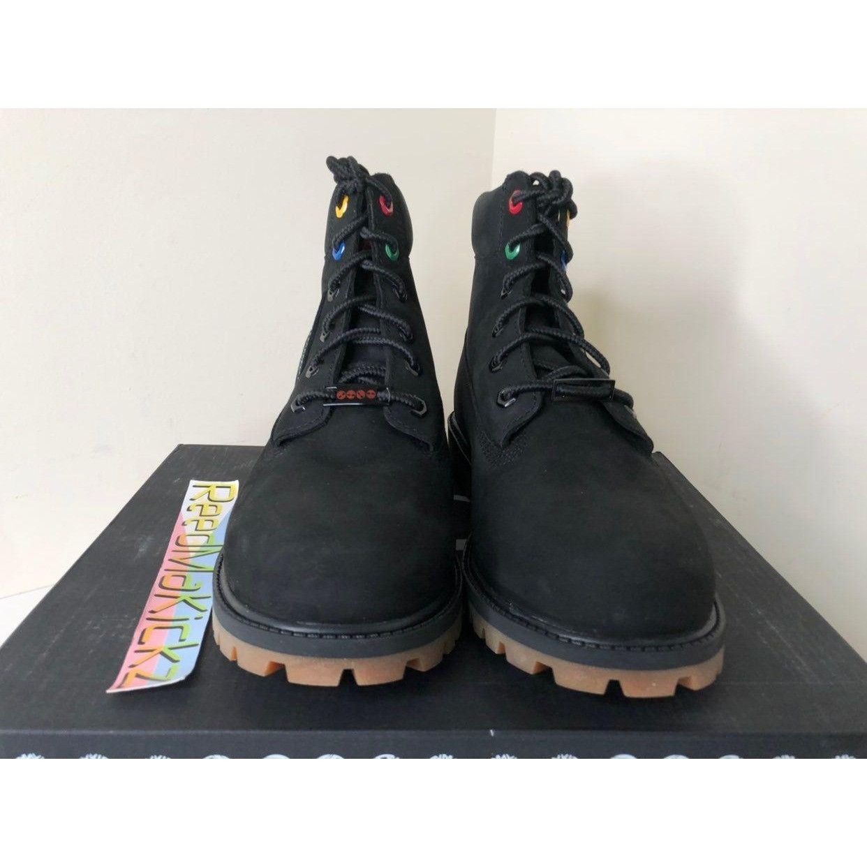 Timberland Timberland Boots 6 inch Black Patch Kids 5.5Y Size US 5.5 / EU 38 - 2 Thumbnail