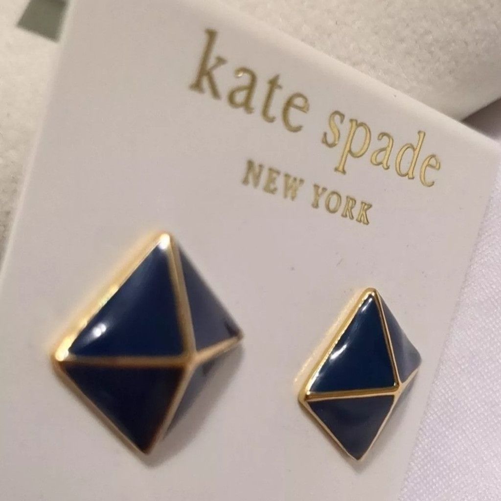 Kate Spade Kate Spade navy blue and 14k gold filled earrings Size ONE SIZE - 2 Thumbnail