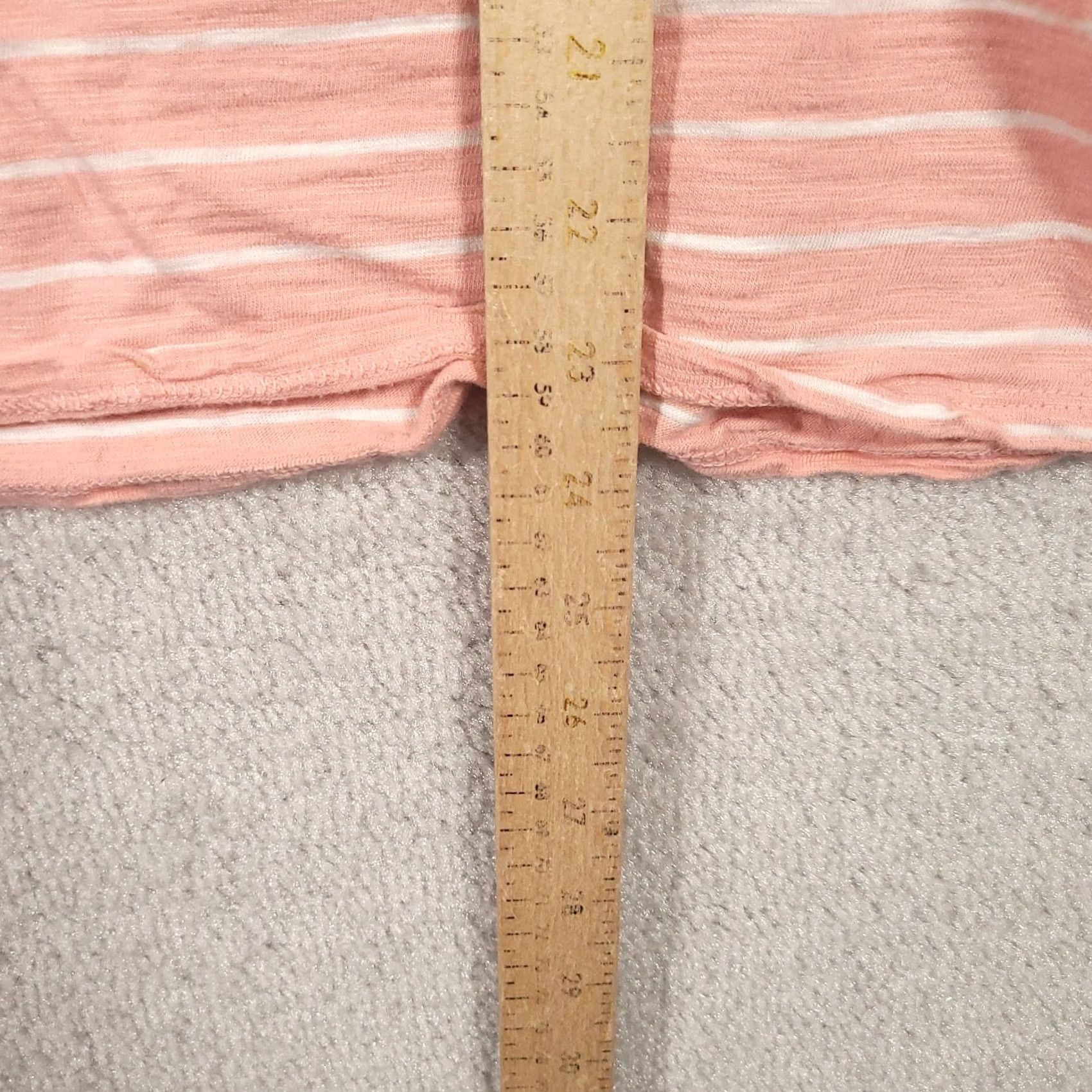 Vintage Chico's Top Womens Small Pink The Ultimate Tee Short Sleeve Stripe Size S / US 4 / IT 40 - 6 Thumbnail