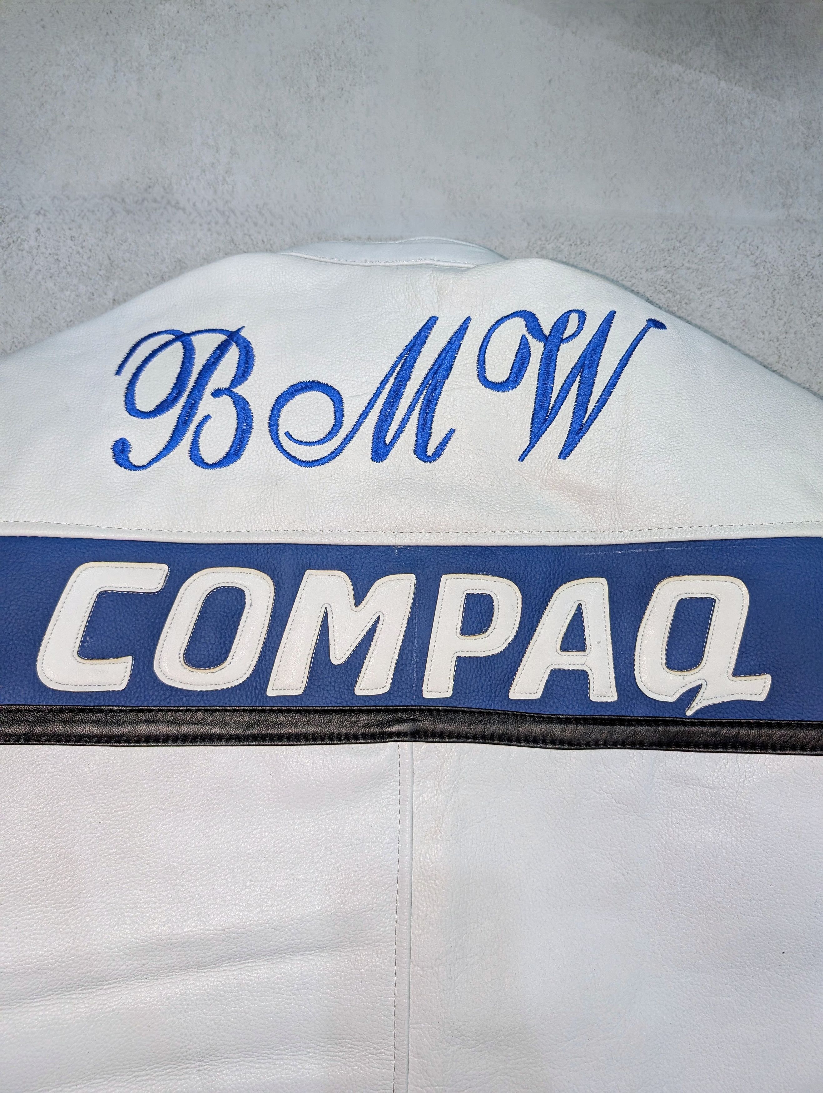 NASCAR 🔥 BMW 🏎️ Racing Leather Jacket Rare Streetwear L Size US M / EU 48-50 / 2 - 7 Thumbnail