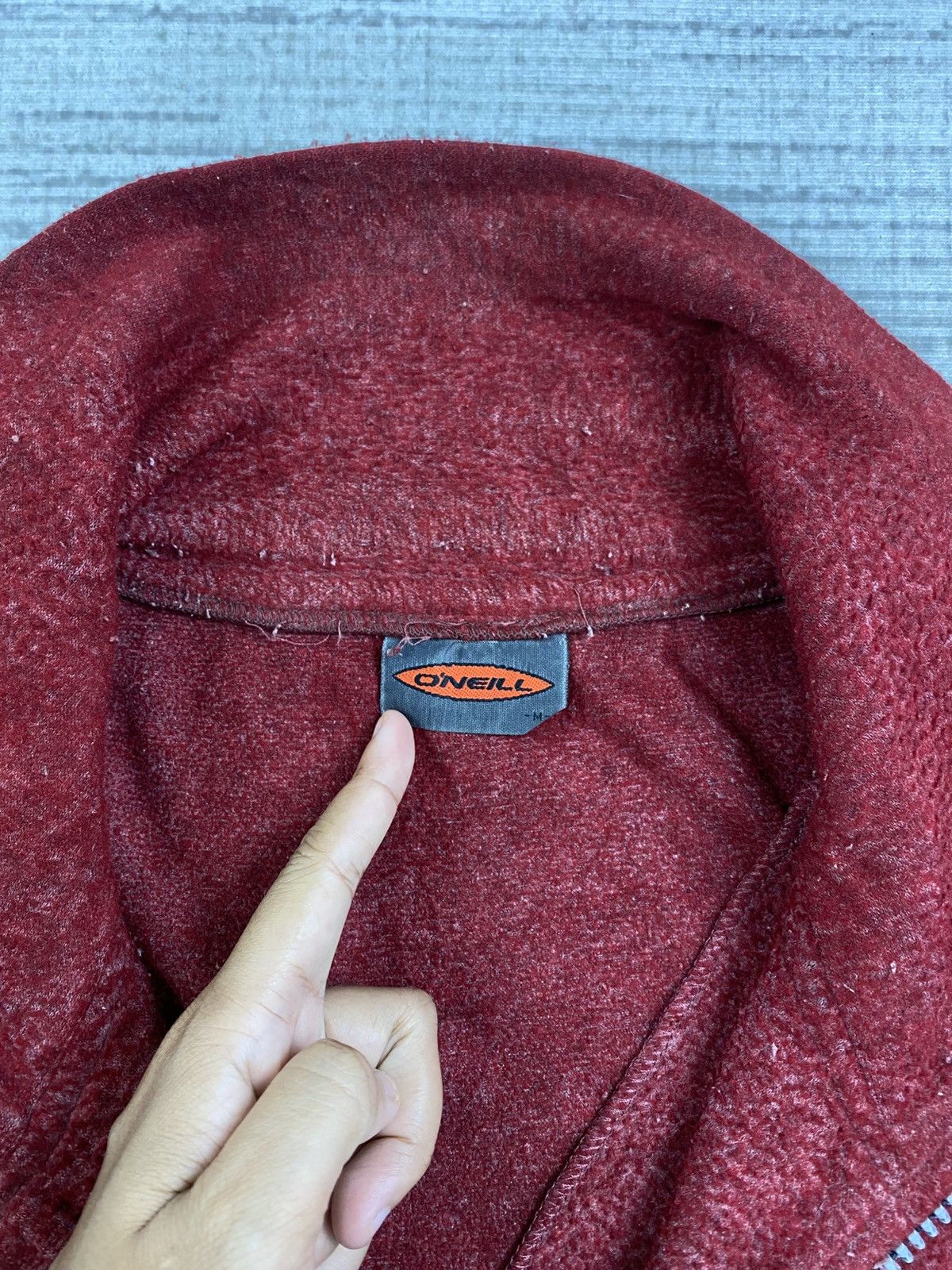 O'Neill × Vintage 90s O’Neill Cranberry Colour Halfzipper Surf Wear Jacket Size US XL / EU 56 / 4 - 10 Thumbnail