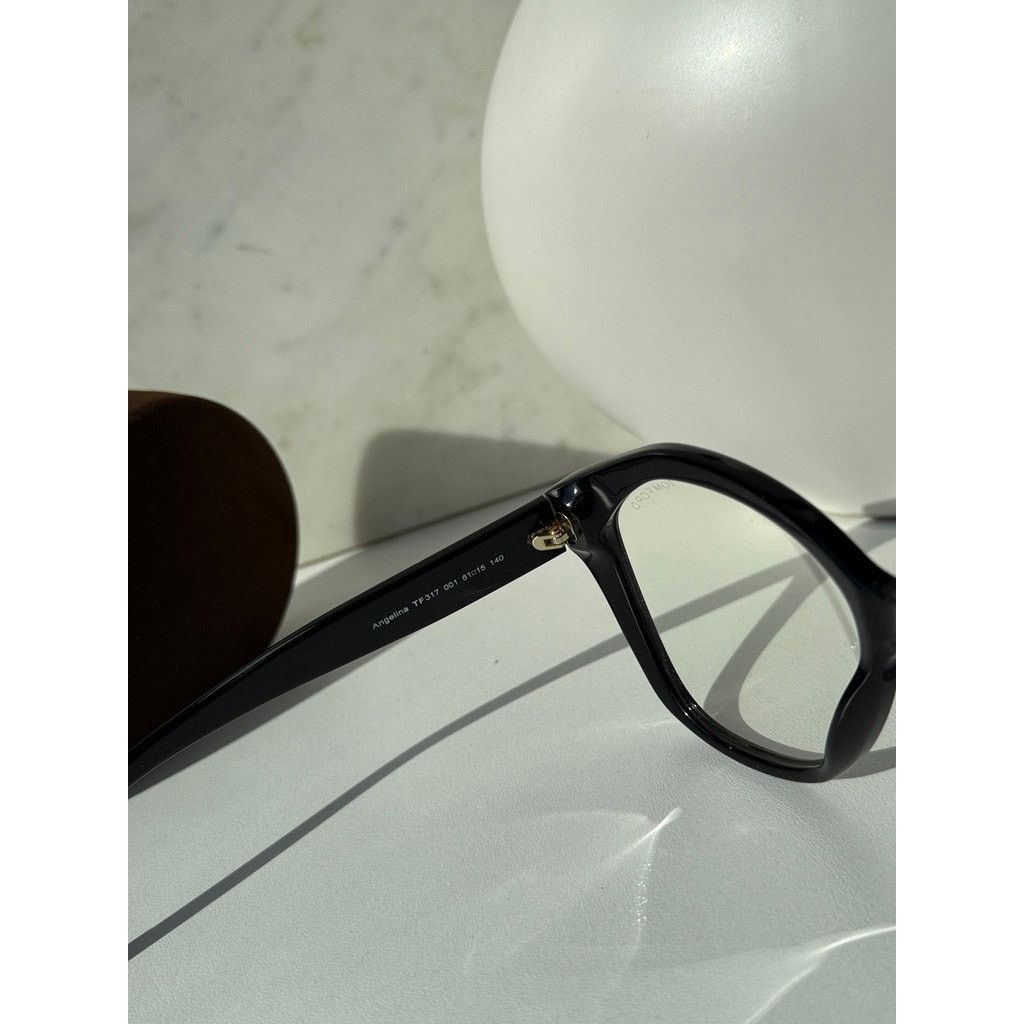 Tom Ford NEW Tom Ford FT0317 Oversized Bluelight Frames in Black Size ONE SIZE - 6 Thumbnail
