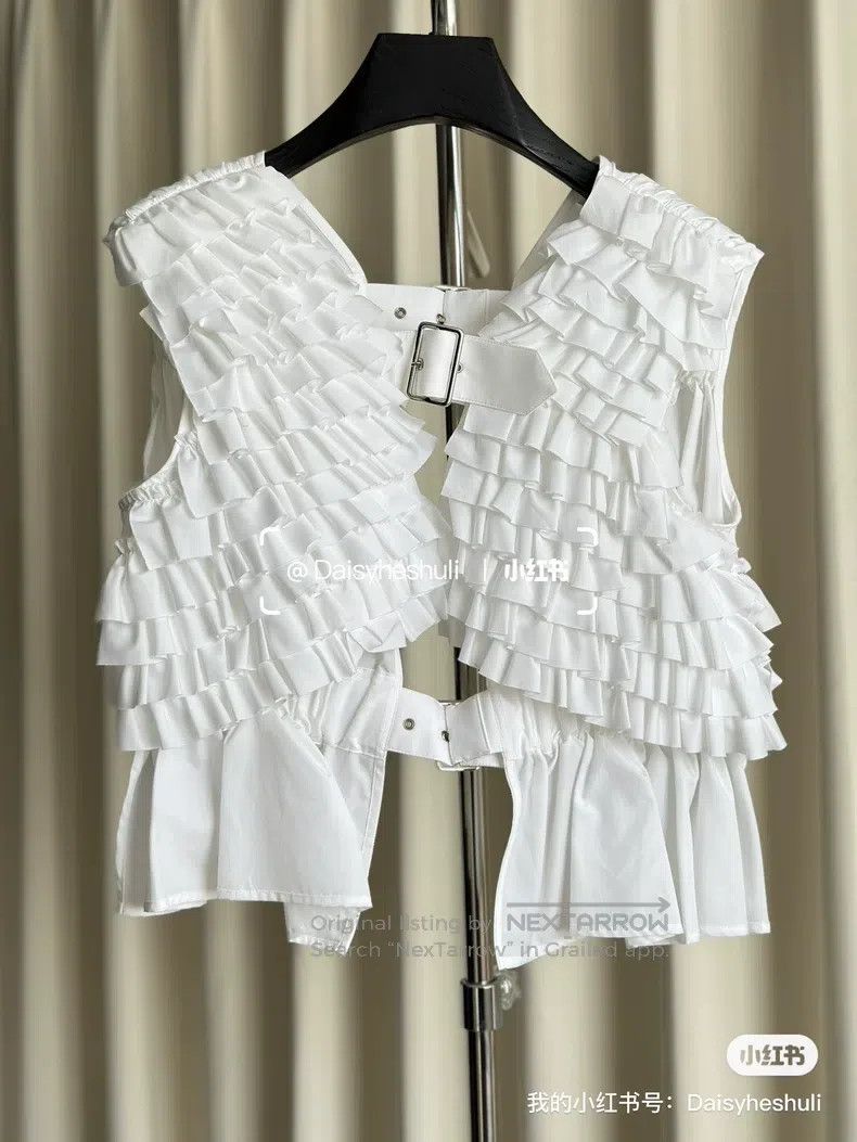 Comme des Garcons Comme Des Garcons White lace vest Size S / US 4 / IT 40 - 1 Thumbnail