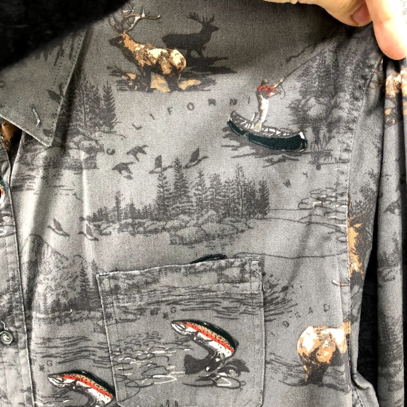 Croft & Barrow VINTAGE Croft & Barrow Fishing Shirt Mens XXL Long Sleeve Button Up Gray Outdoors Casual Size US XXL / EU 58 / 5 - 6 Thumbnail