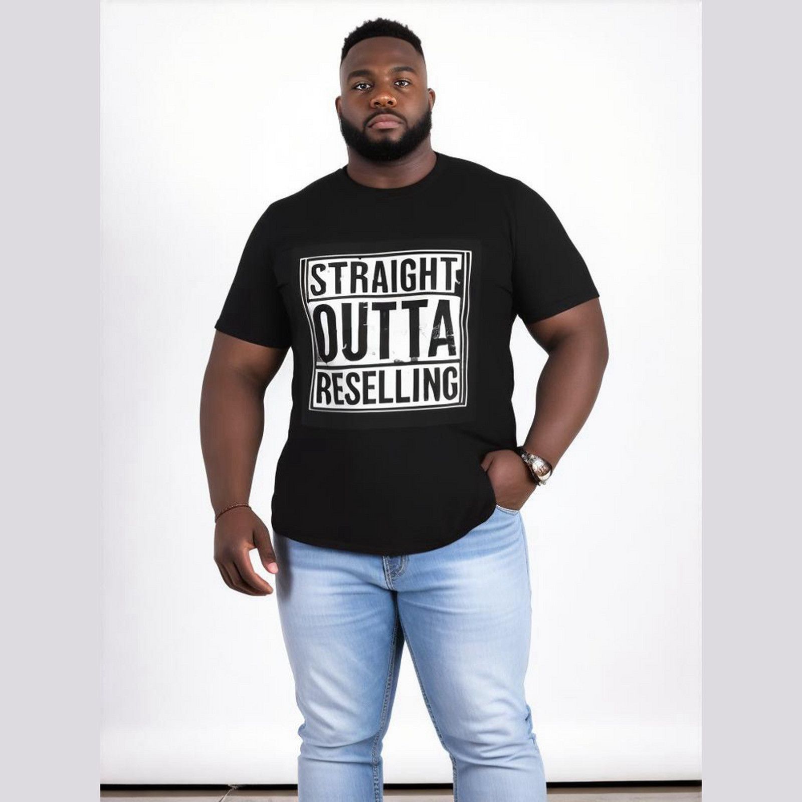 Handmade Streetwear Graphic Tee Reseller Humor Straight Outta Size US XXL / EU 58 / 5 - 1 Thumbnail