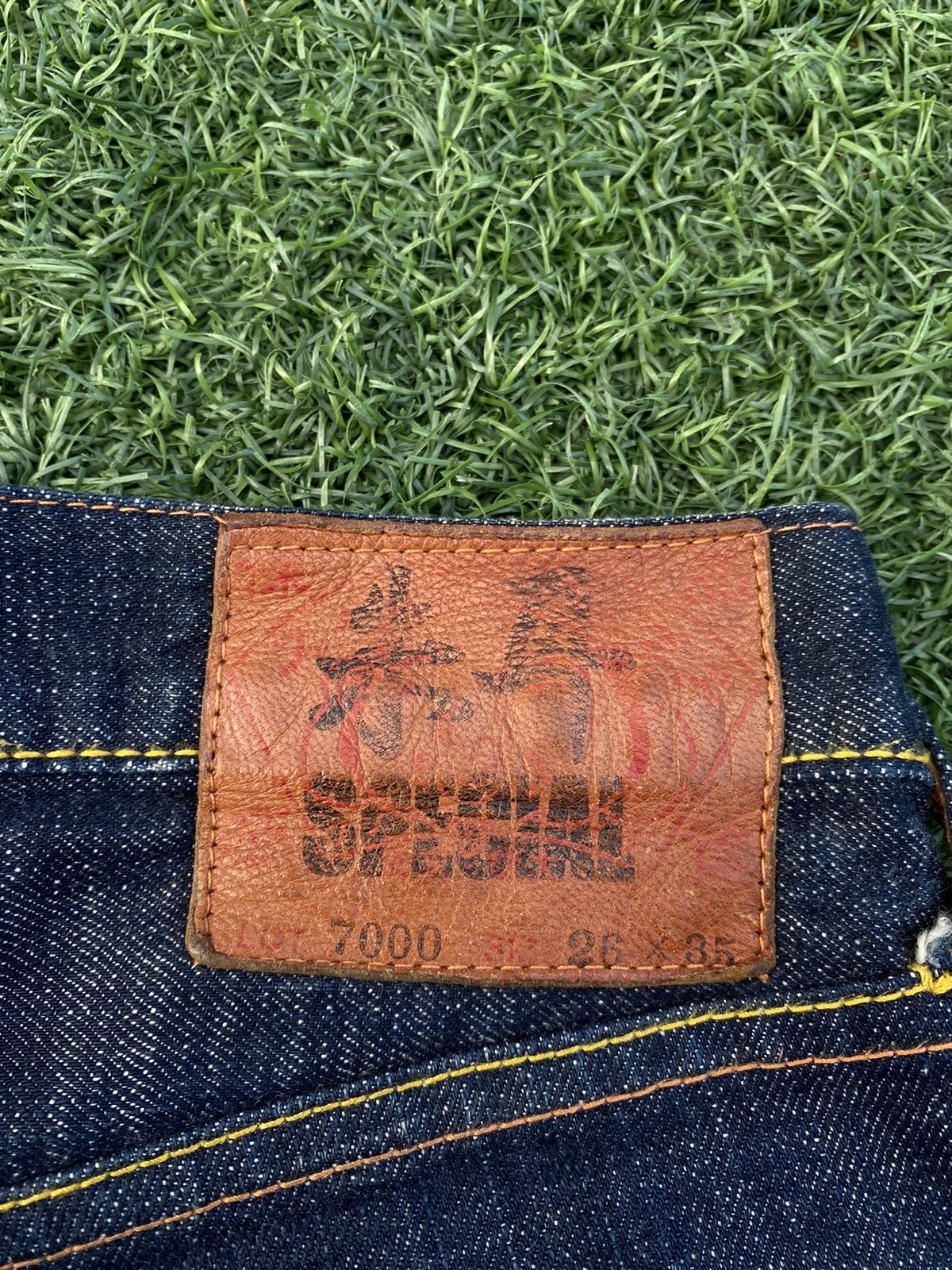 Evisu RARE EVISU BLUE DAICOCK SPECIAL WITH RED SELVEDGE DENIM Size US 27 - 7 Thumbnail