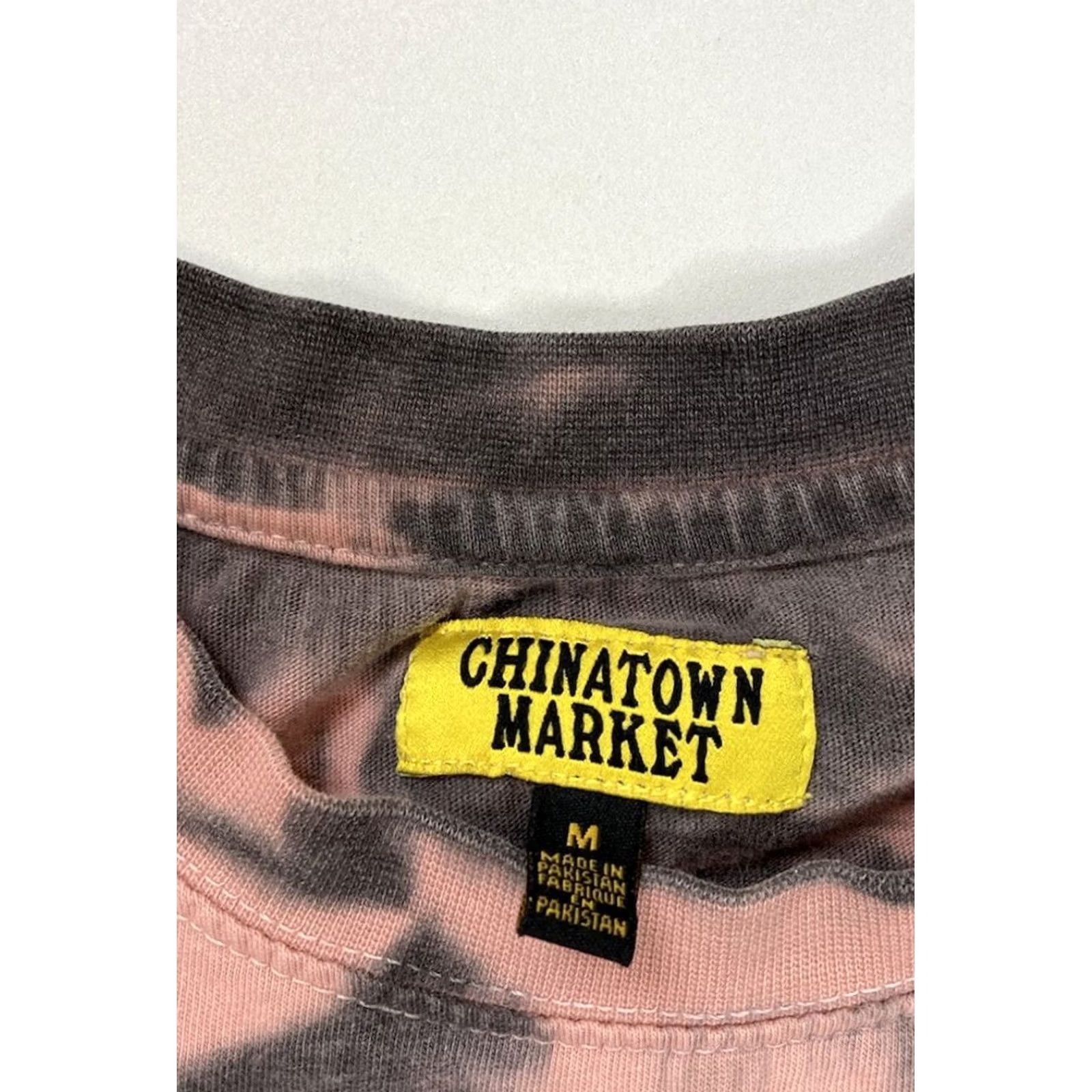 Vintage Chinatown Market Mind Body & Soul Graphic T-shirt Men Medium Pink Tie Dye Shirt Crew Neck Short Sleeve Graphic Print All Seasons Logo Regular Size US M / EU 48-50 / 2 - 5 Thumbnail