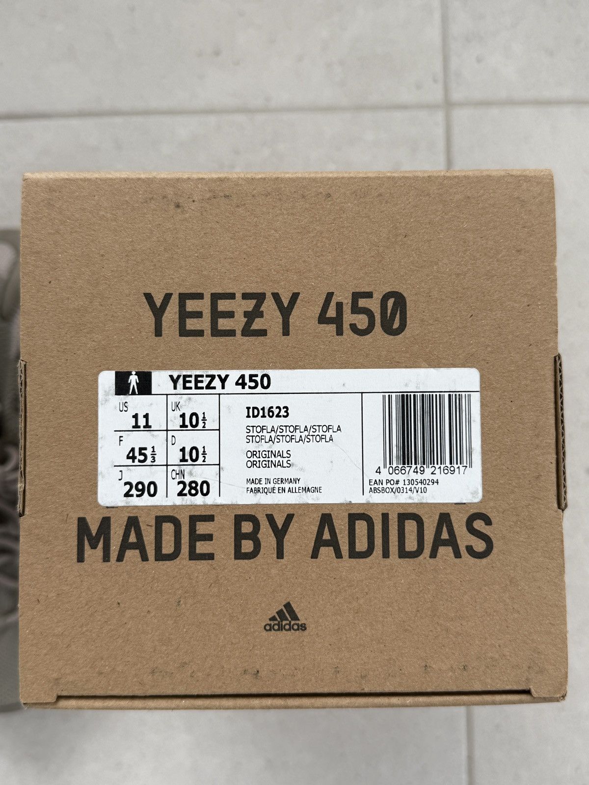 Adidas Yeezy 450 ‘Stone Flax’ Size US 11 / EU 44 - 2 Thumbnail