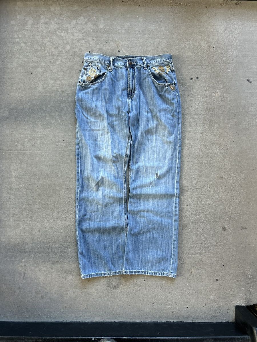 Marc Ecko Y2K Marc Ecko Dragon Embroidered Jeans Size US 34 / EU 50 - 5 Thumbnail
