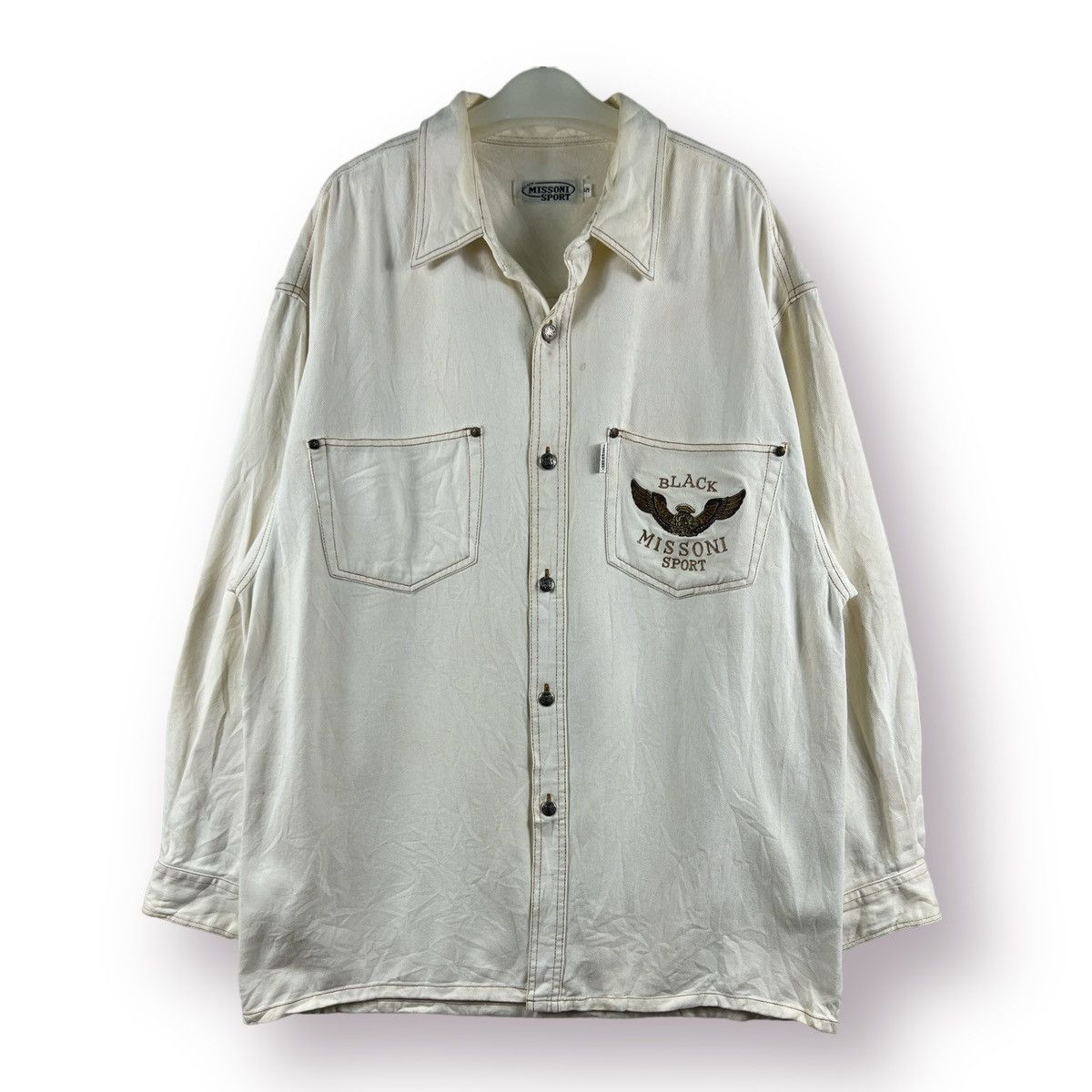 Missoni 🔥 Luxury MISSONI SPORT Denim shirt distressed Size US M / EU 48-50 / 2 - 1 Thumbnail