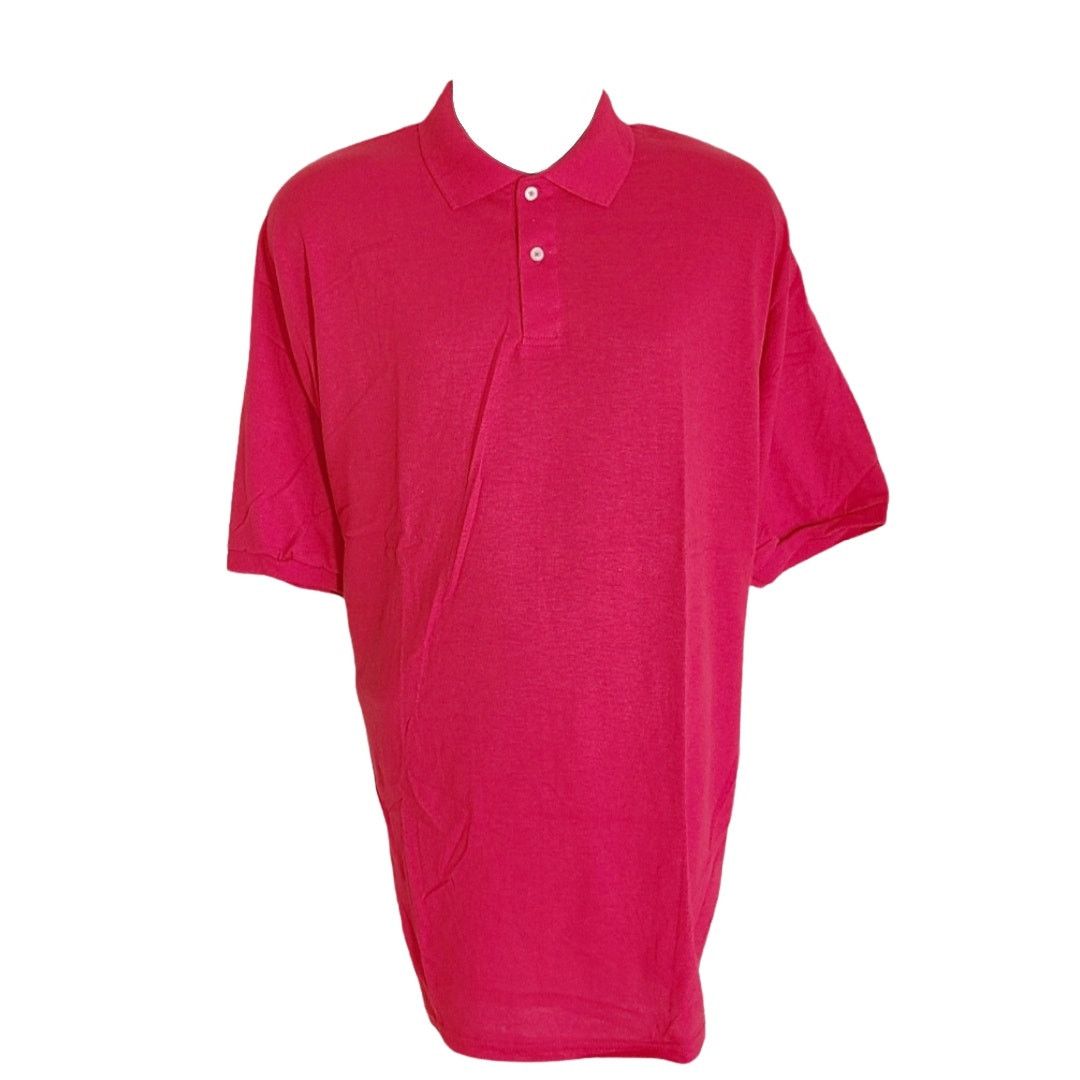 Hanes NWOT Hanes red short sleeve polo size 3x Size US XXL / EU 58 / 5 - 6 Thumbnail
