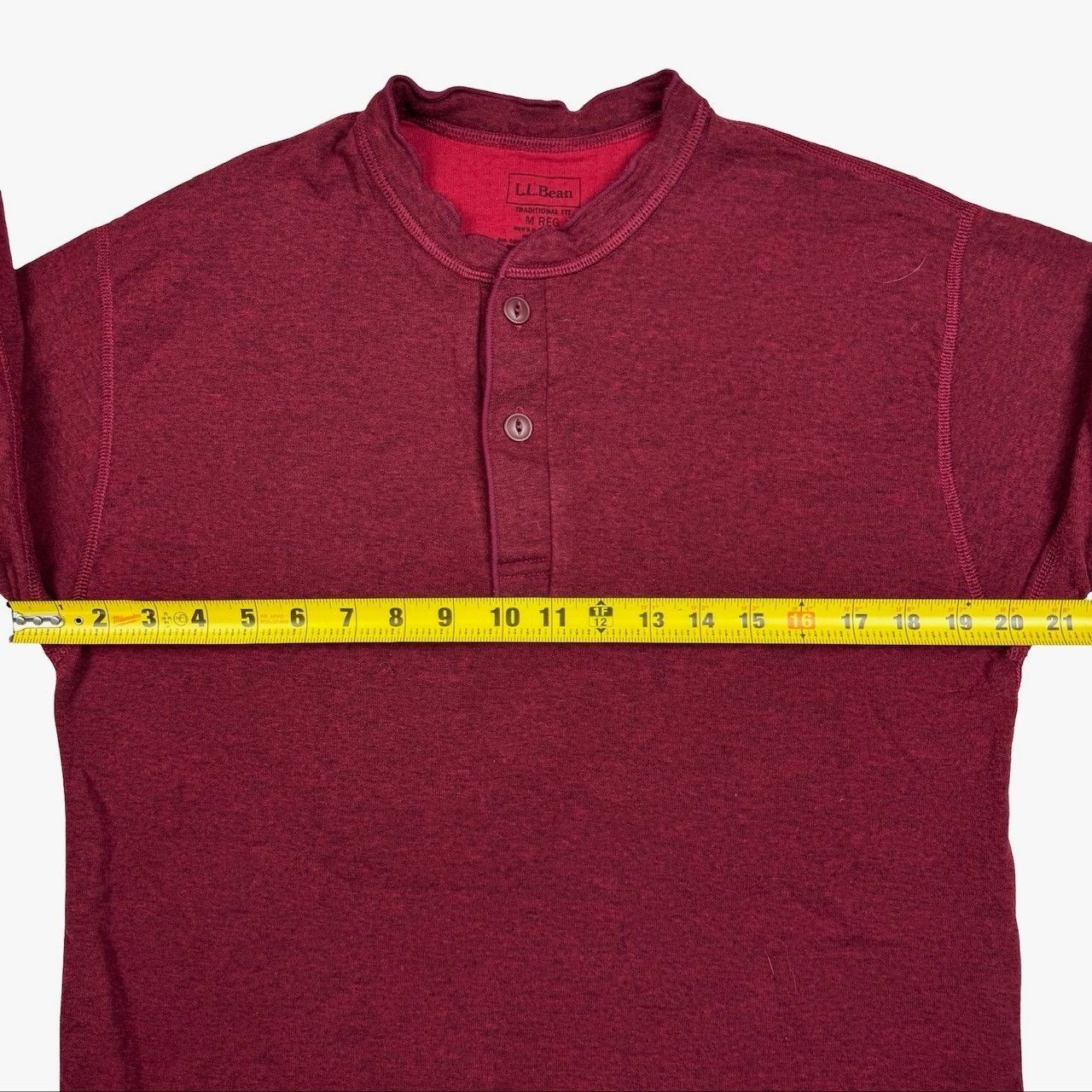 L.L. Bean L.L. Bean River Driver Men's Cotton Blend Henley Sweatshirt Size US M / EU 48-50 / 2 - 4 Thumbnail