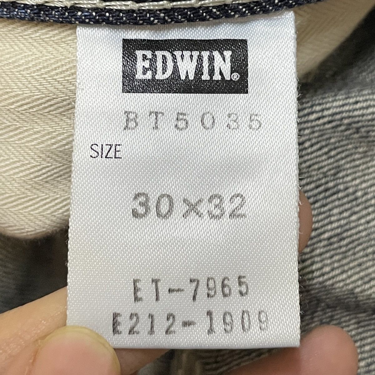 14th Addiction × Edwin × If Six Was Nine Rare Design Vintage Brand Edwin Carpenter Jeans 1990s Size US 30 / EU 46 - 11 Thumbnail