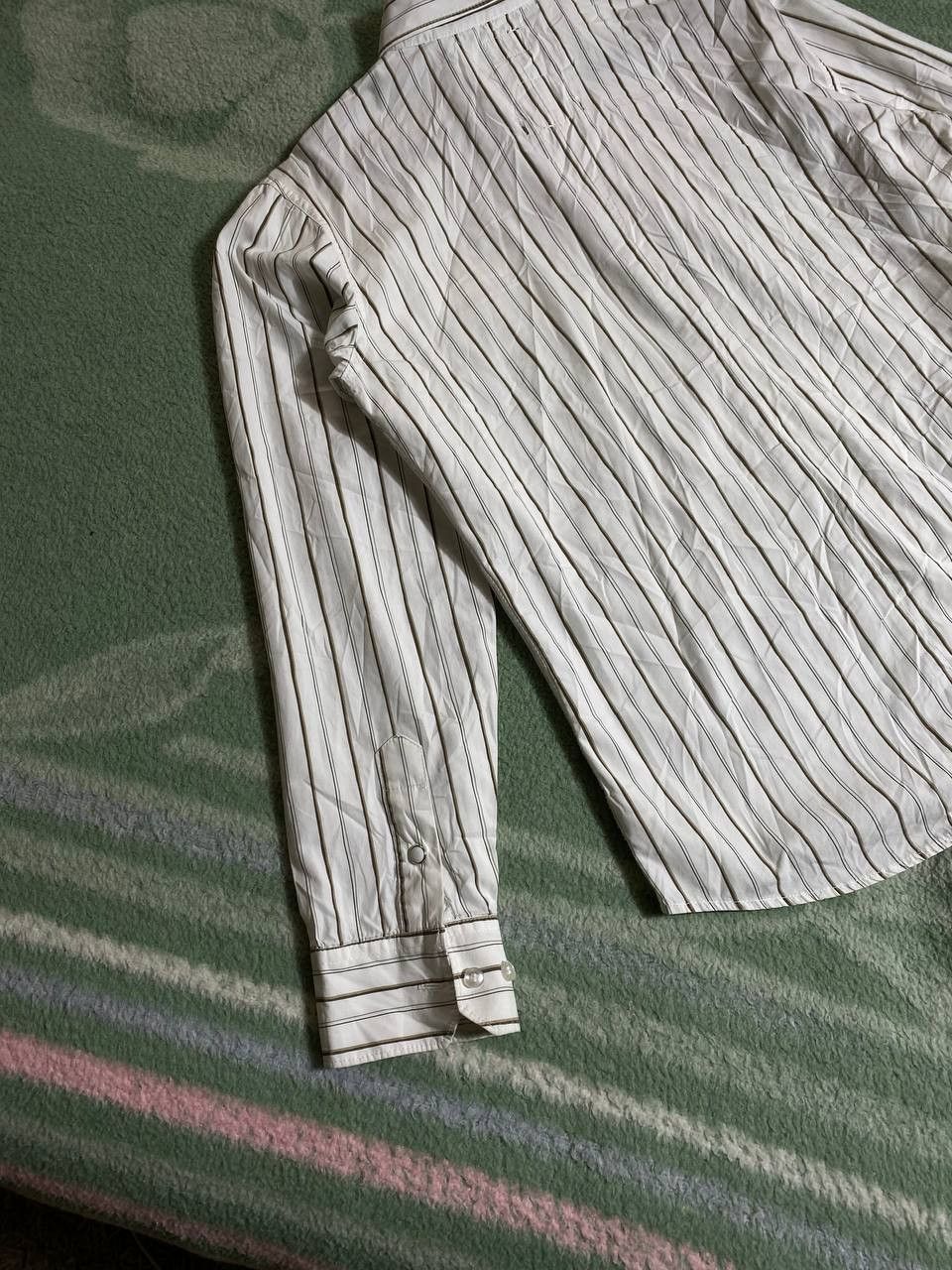 G-Star × Vintage G-STAR RAW VINTAGE Y2K BIG LOGO STRIPED BUTTON UP SHIRT Size US L / EU 52-54 / 3 - 17 Thumbnail