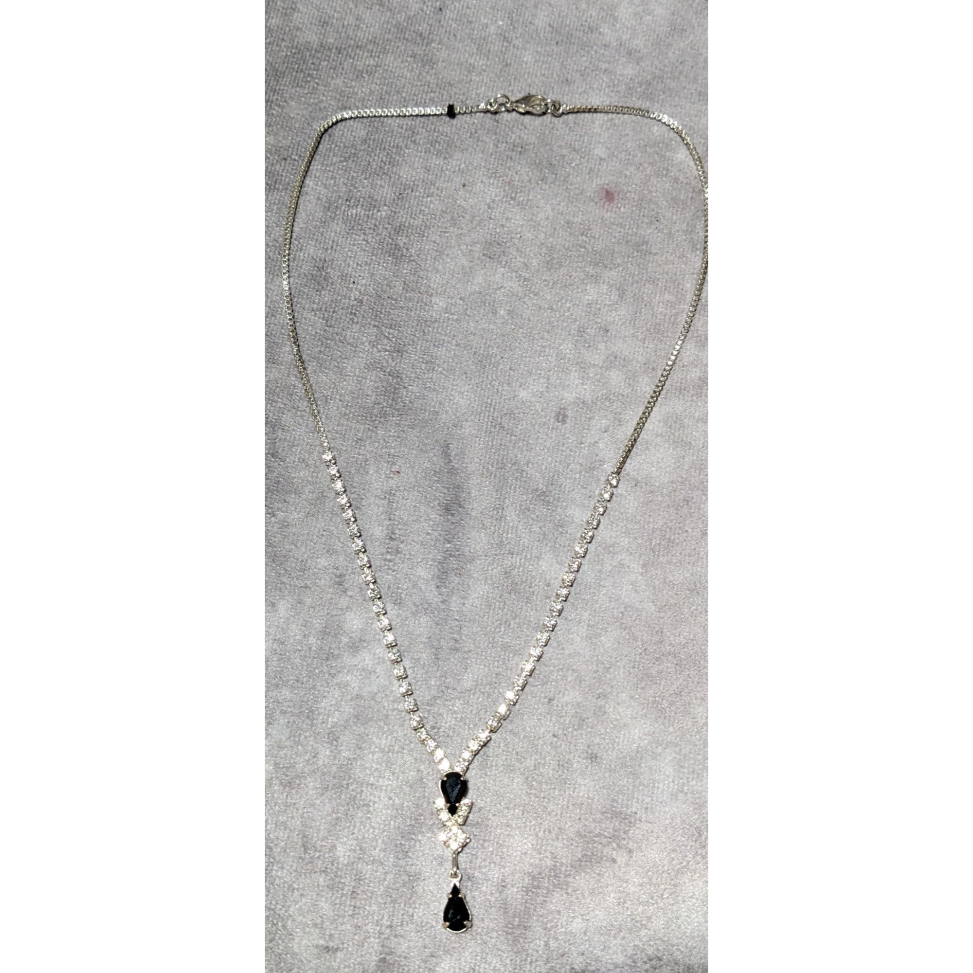 Other Glam Goth Gemmed Formal Bridal Necklace Size ONE SIZE - 12 Thumbnail